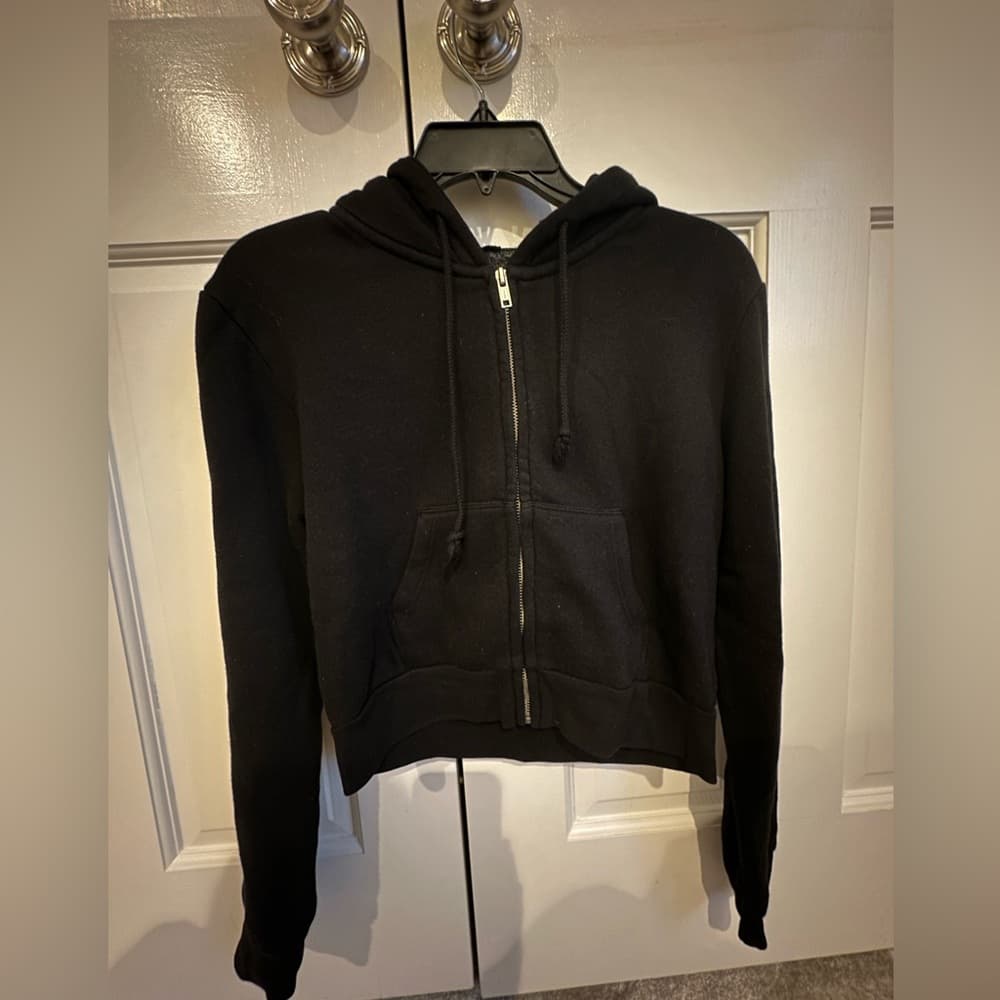 Brandy Melville Black Crystal Hoodie