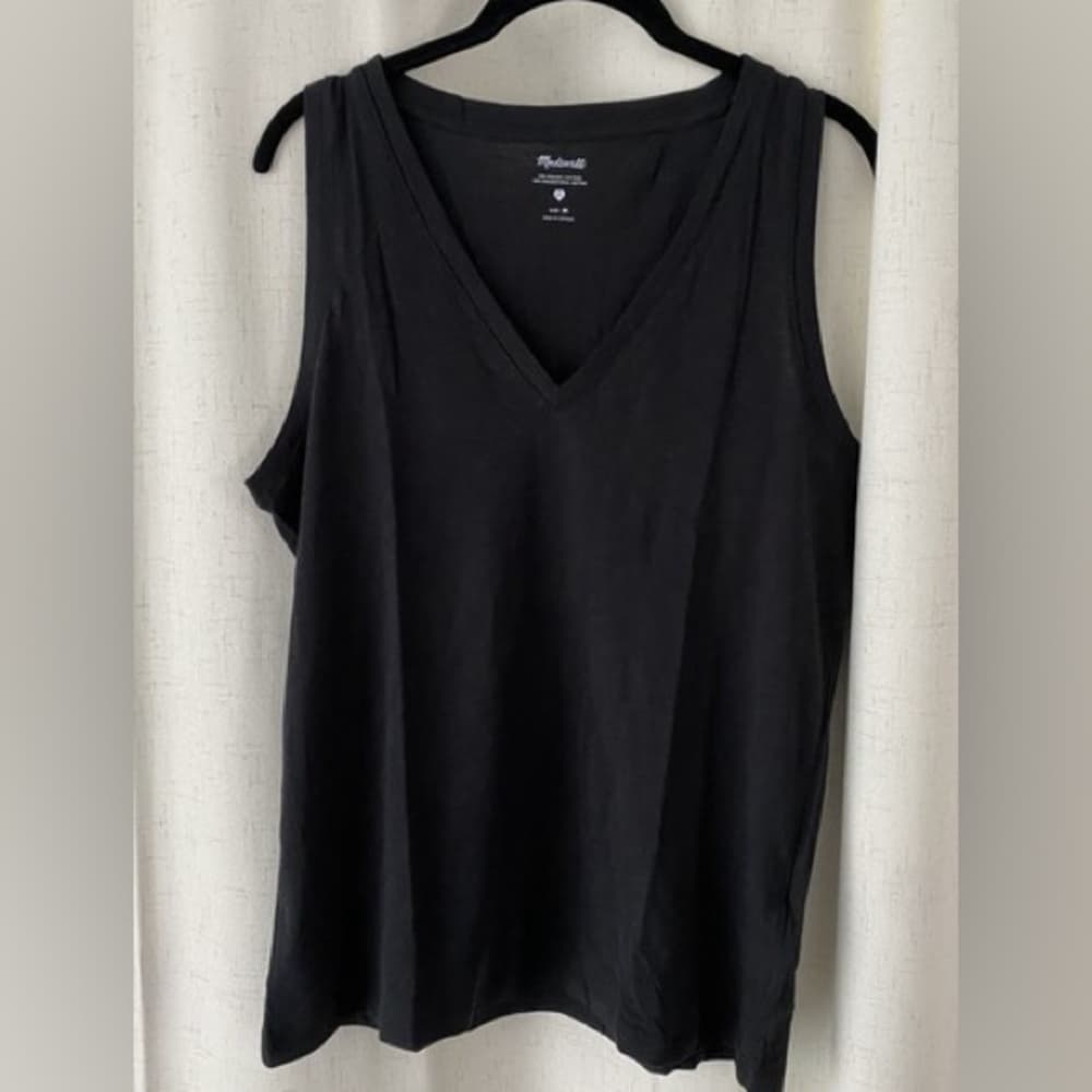 Madewell Black Sleeveless Tank Top