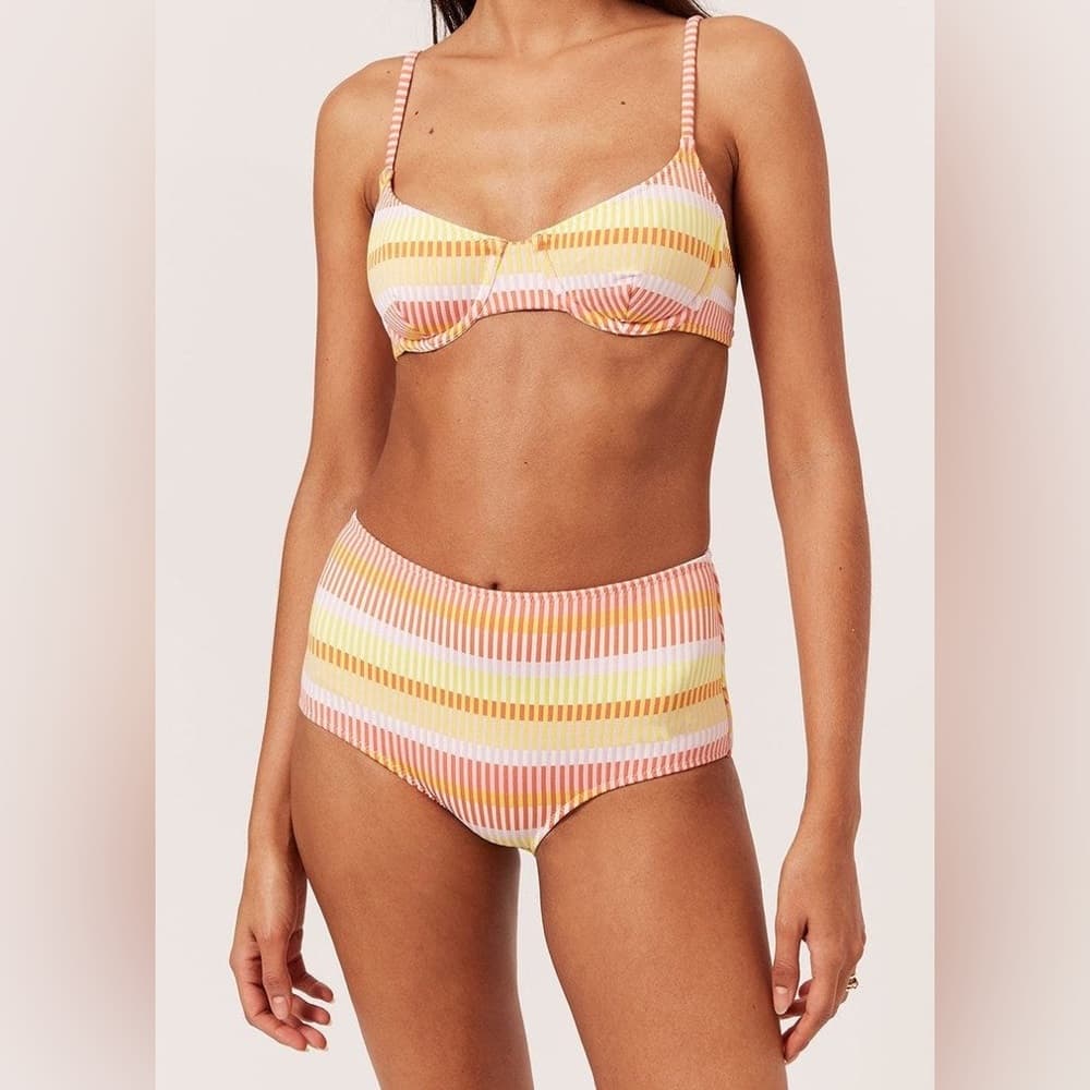 NWT Solid and Striped Ginger Top and Bottom - SOLD AS SET
