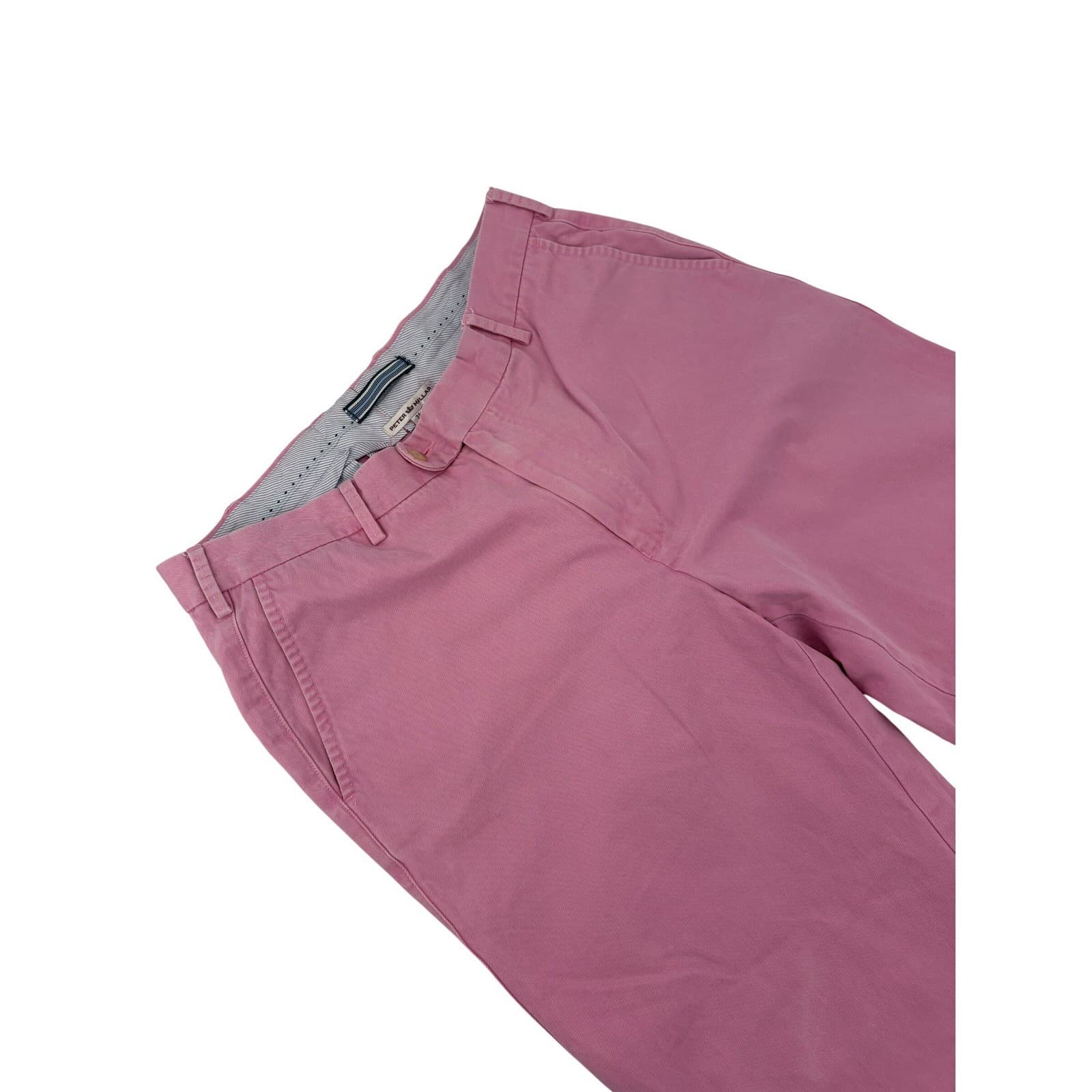 Peter Millar Men Pink Flat Front Chino Casual Dress Pants Size 34