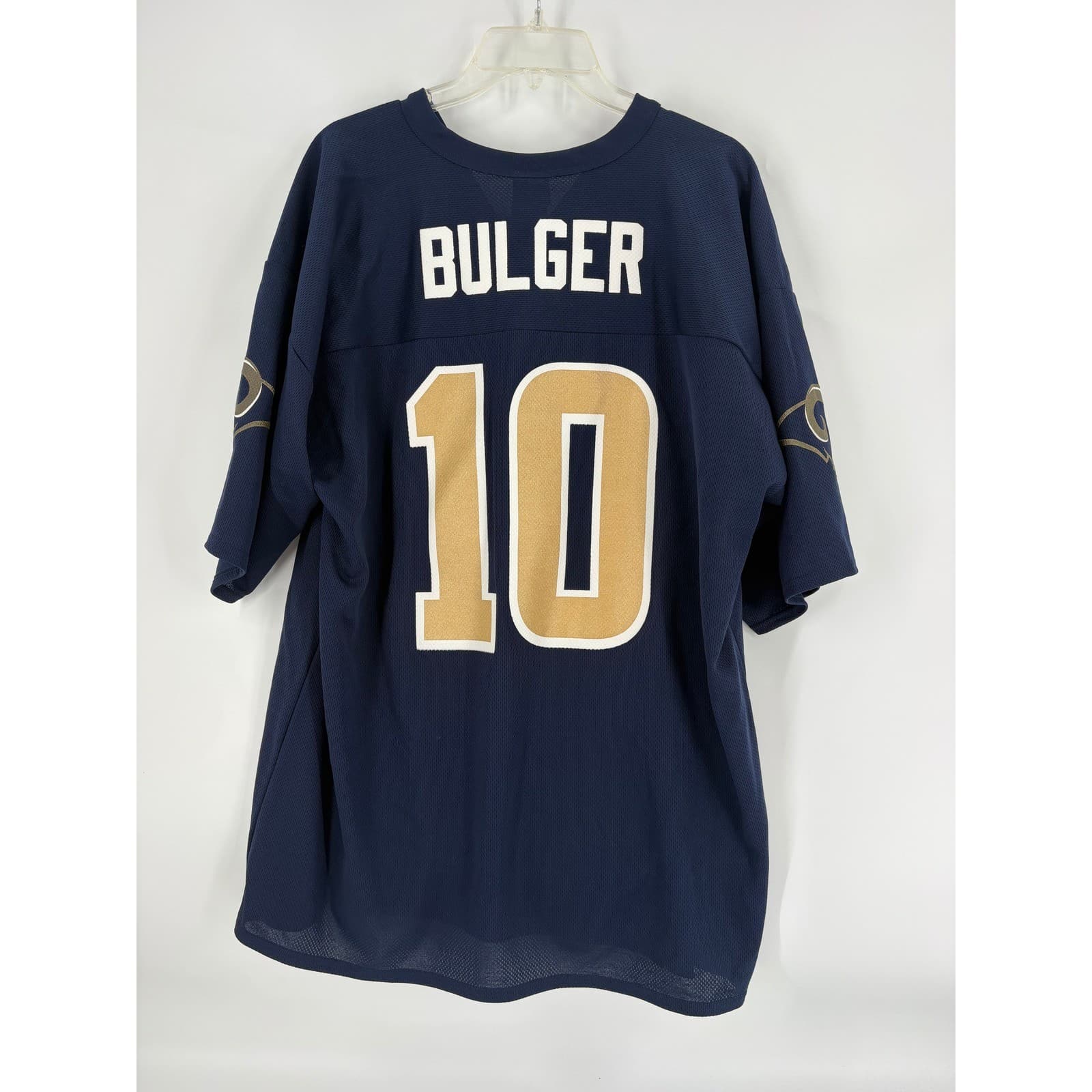Marc Bulger St. Louis Rams NFL Football Jersey #10 Mens XL Gold Blue