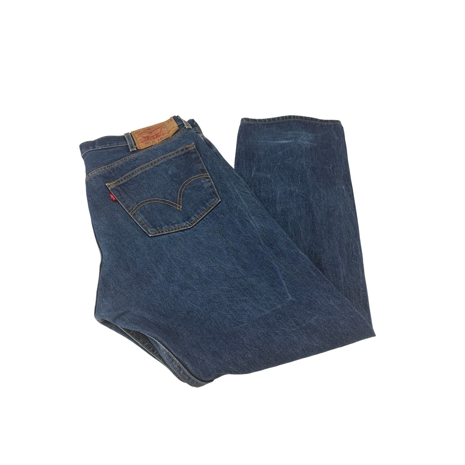 Levi's 501-xx Original Mens 40x32 Straight Leg Blue Denim Button Fly Jeans