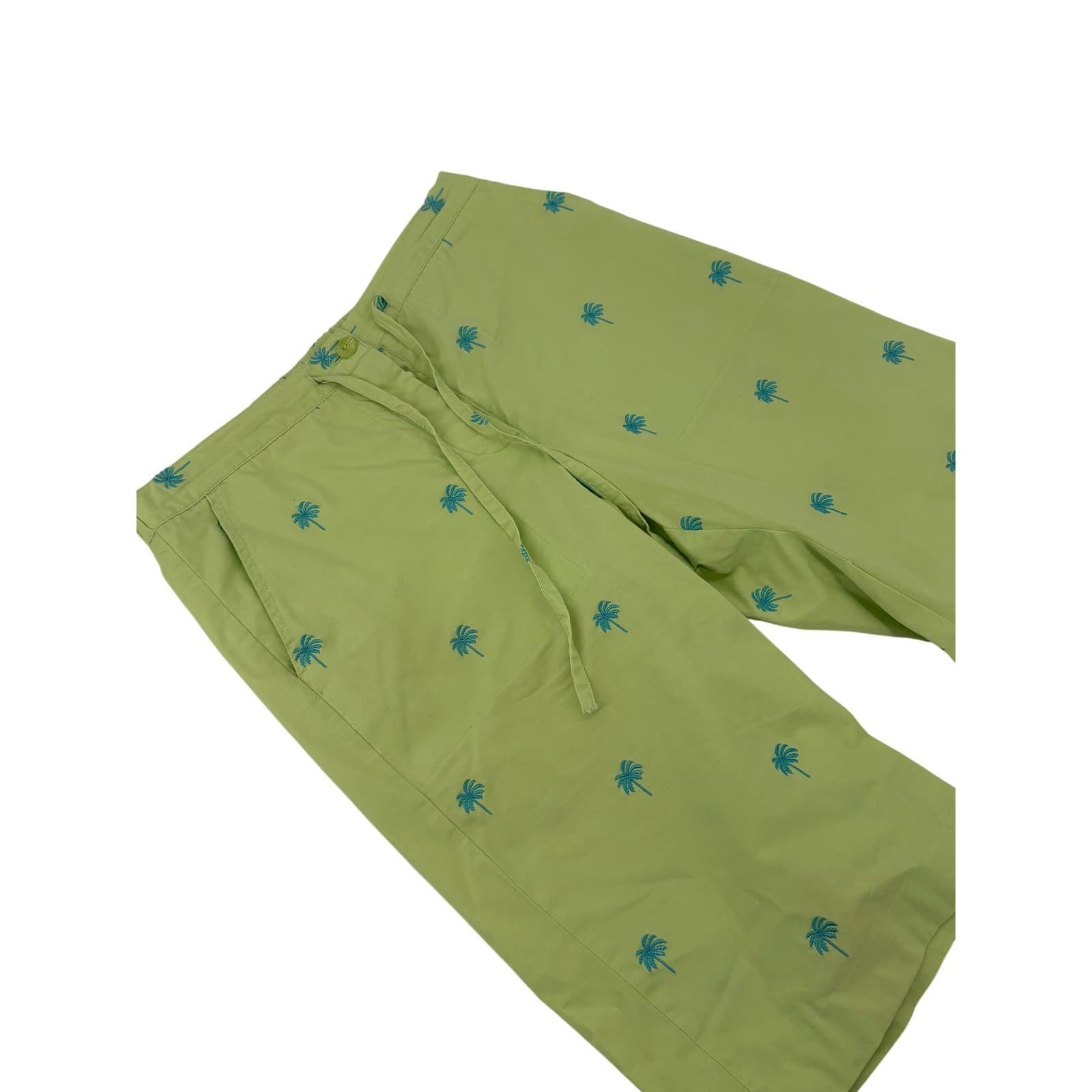 Lilly Pulitzer Palm Tree Shorts Women's Size 2 Green Casual Beach Resort