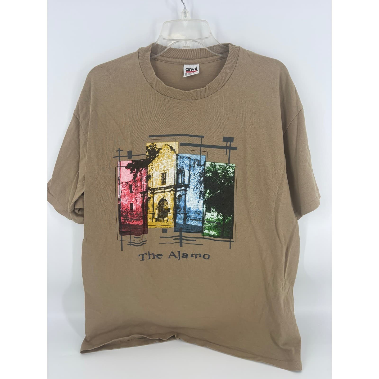 Vintage The Alamo San Antonio Texas Graphic T Shirt Anvil Mens XL