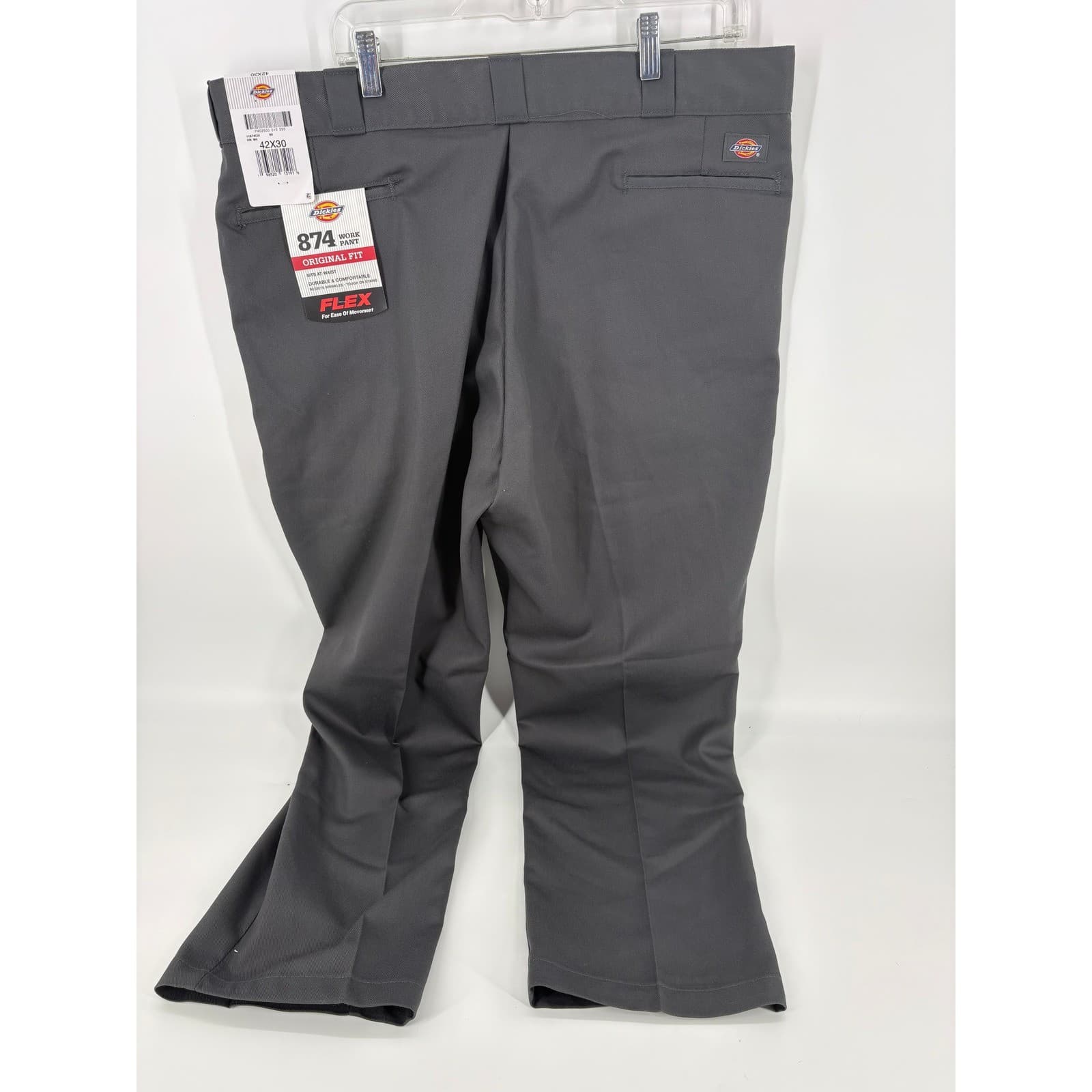 Dickies Mens Gray Work Pants 42x30 New Bootcut Straight Leg