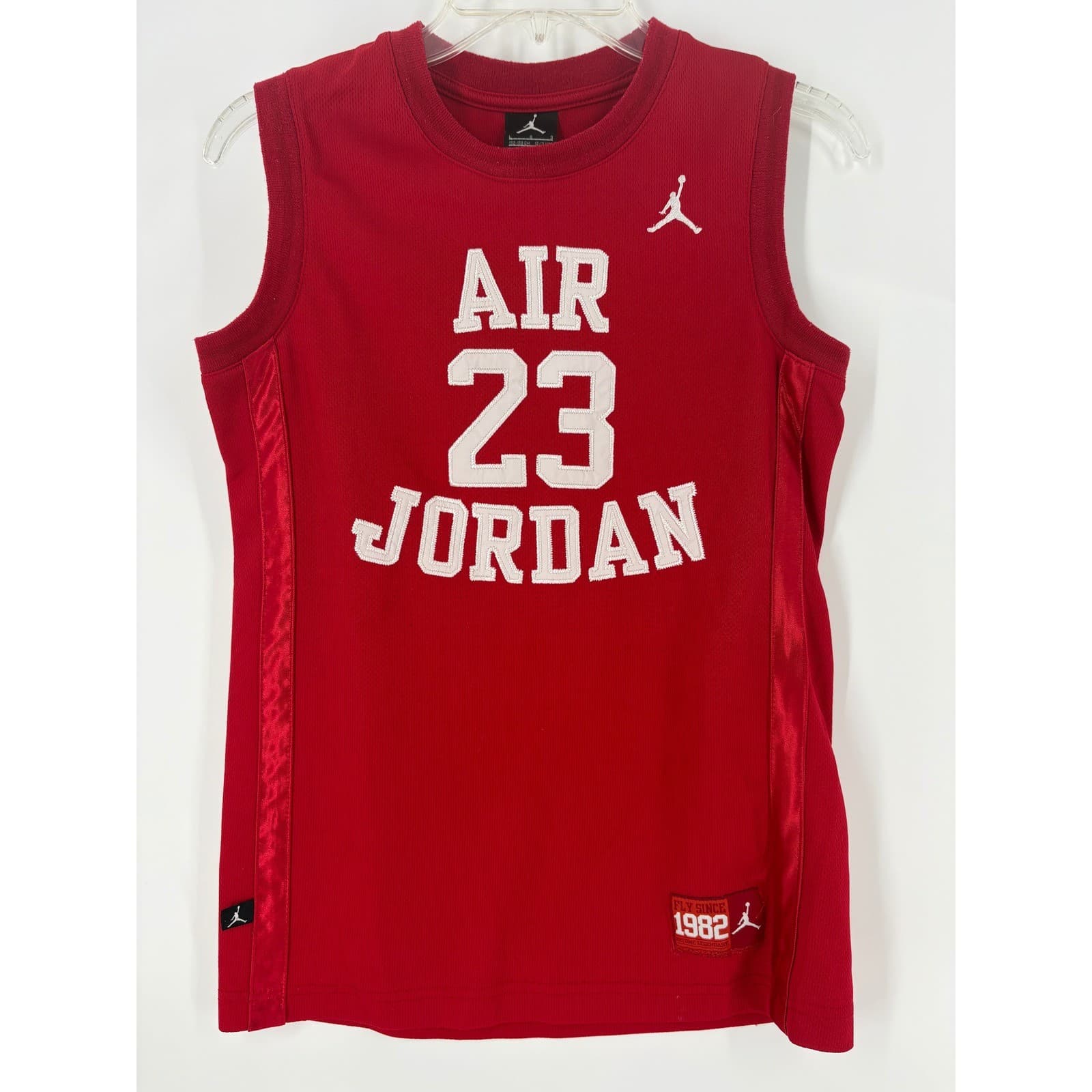 Air Jordan 23 Basketball Jersey Red Youth Kids Sleeveless Top