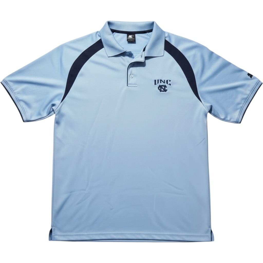 Starter Polo Mens L UNC North Carolina Tar Heels Blue NCAA Athleisure Large
