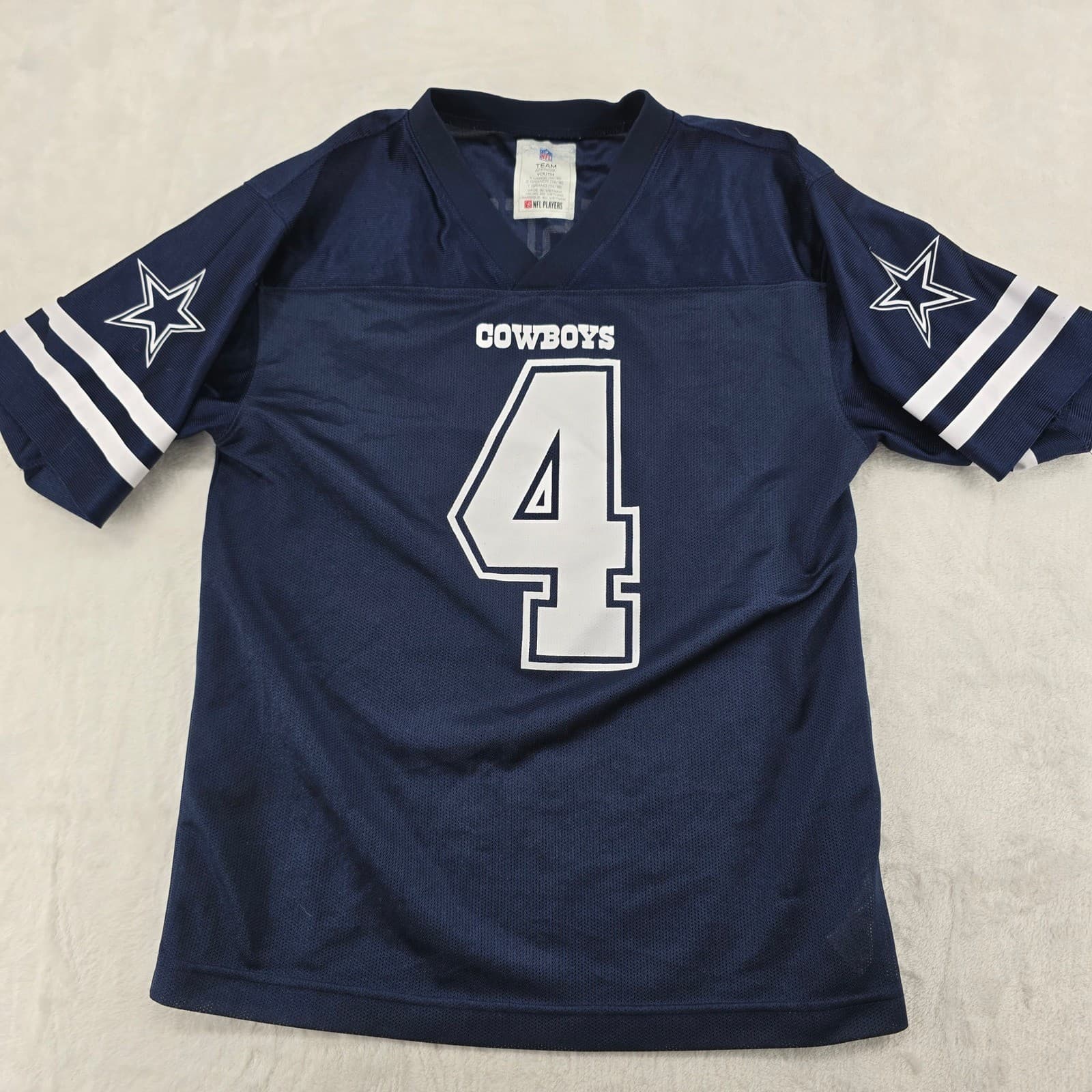 NFL Team Apparel Jersey Youth large Jersey Navy Dak Prescott Dallas Cowboys 4