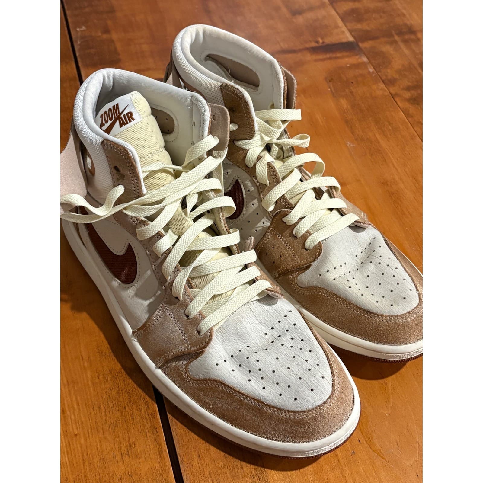 Jordan Air Jordan 1 High Mens 12 High Top Sail Brown Legend Coffee DV1307-120