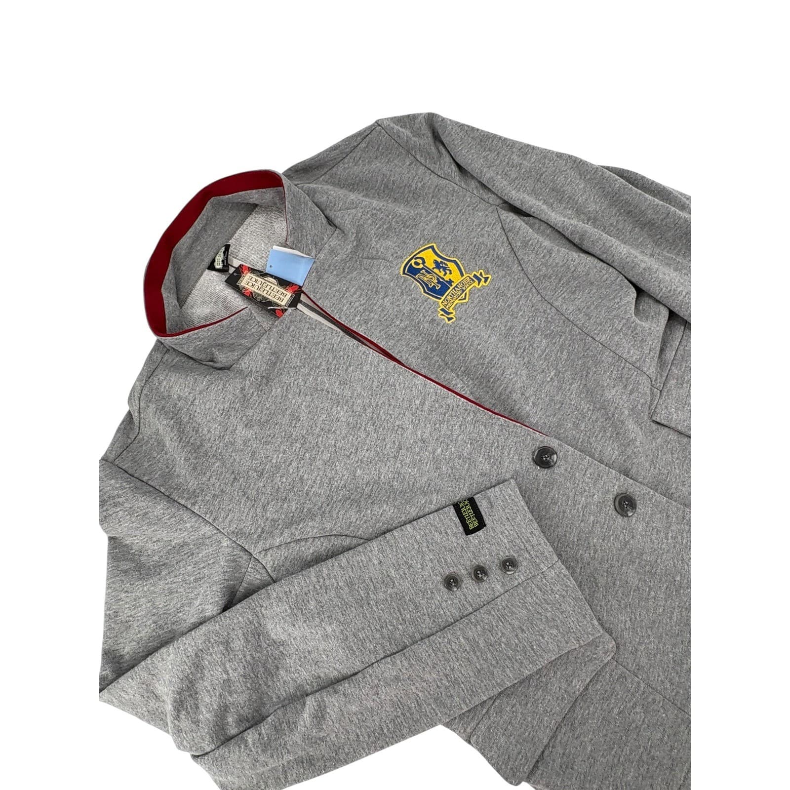 Beetlejuice Blazer Womens XXL Jacket Gray Northanger Preparatory School NWT