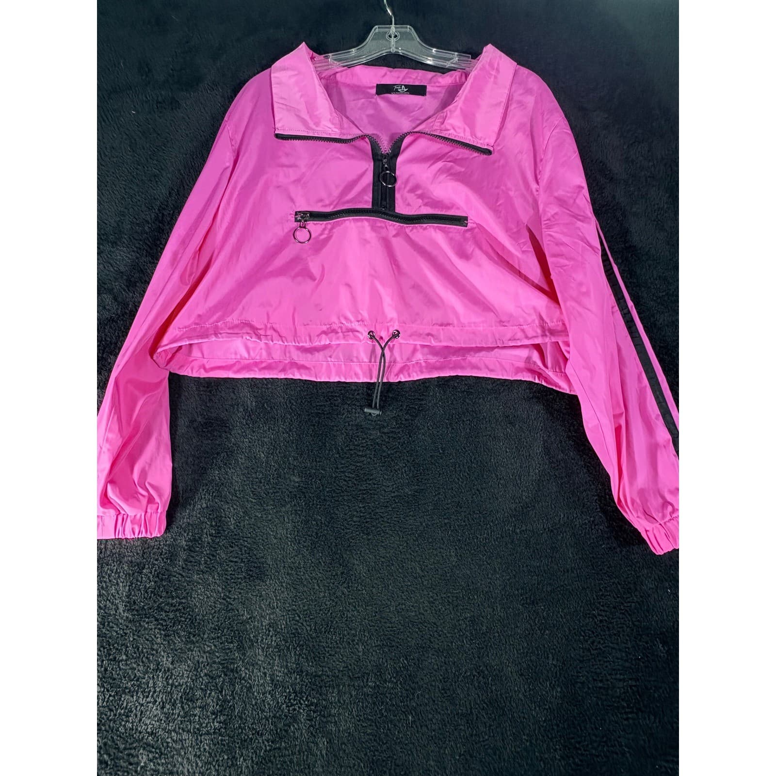 Pamela Mann Collection Pink Cropped Pullover Jacket Size 12