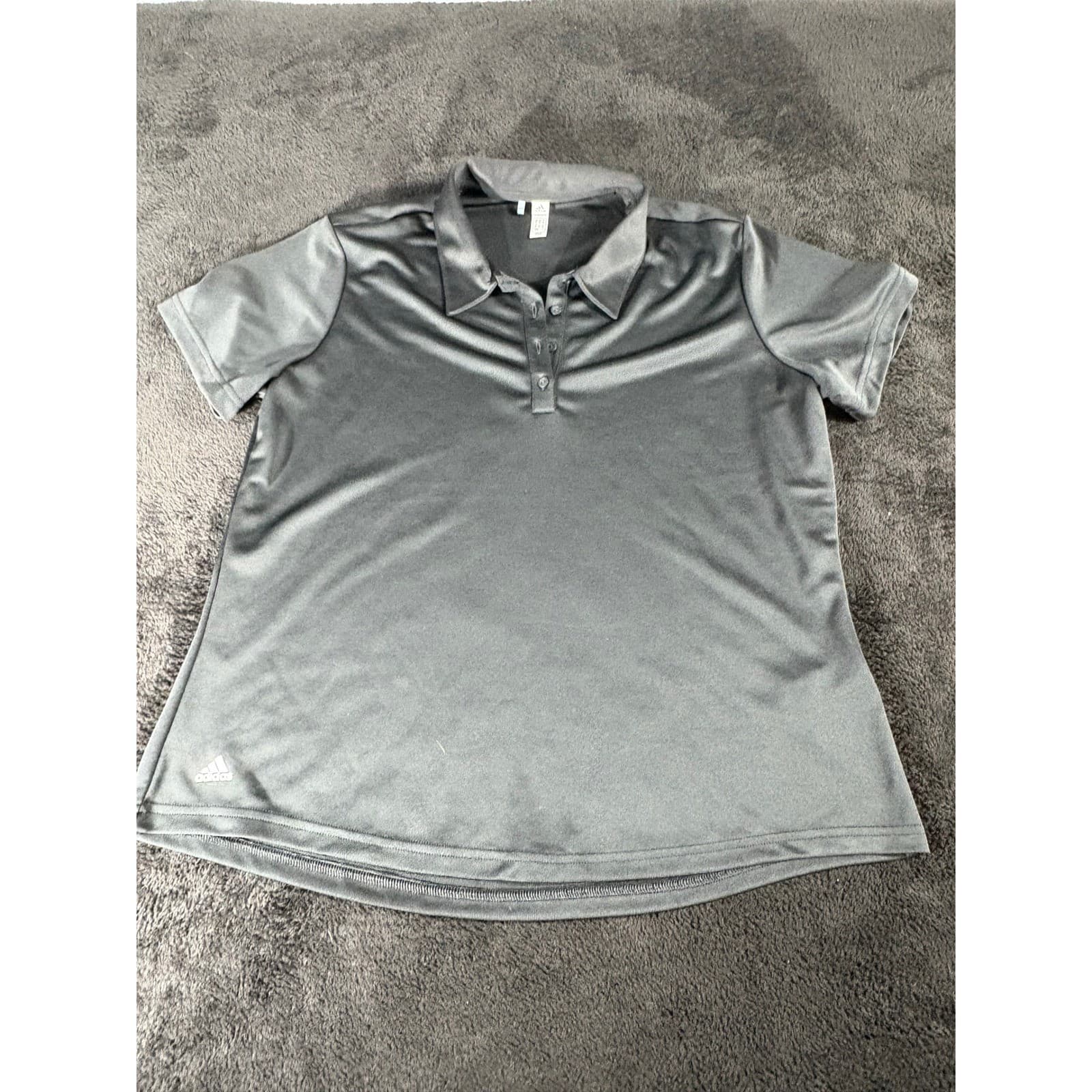 Adidas Primegreen XL Black Polo Shirt Women's Short Sleeve Golf Athletic