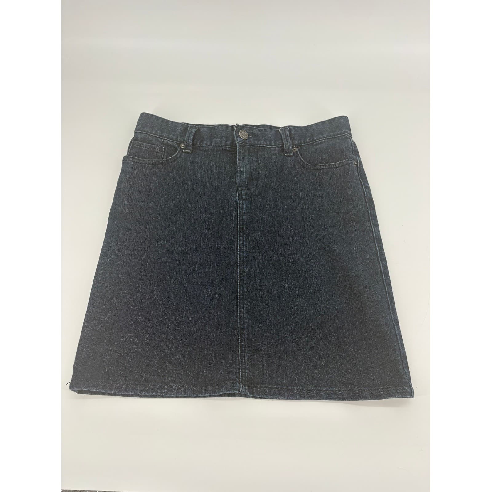 New York & Company Women's Size 6 Dark Wash Denim Mini Skirt