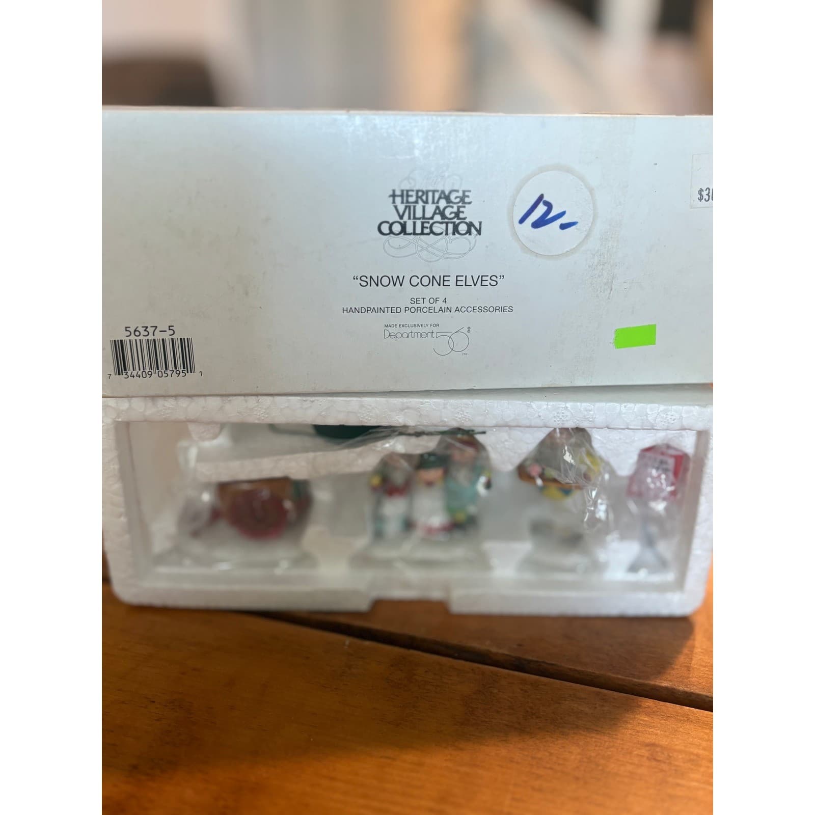 Department 56 Snow Cone Elves OS Village Accessories Multicolor 5637-5 Set of 4