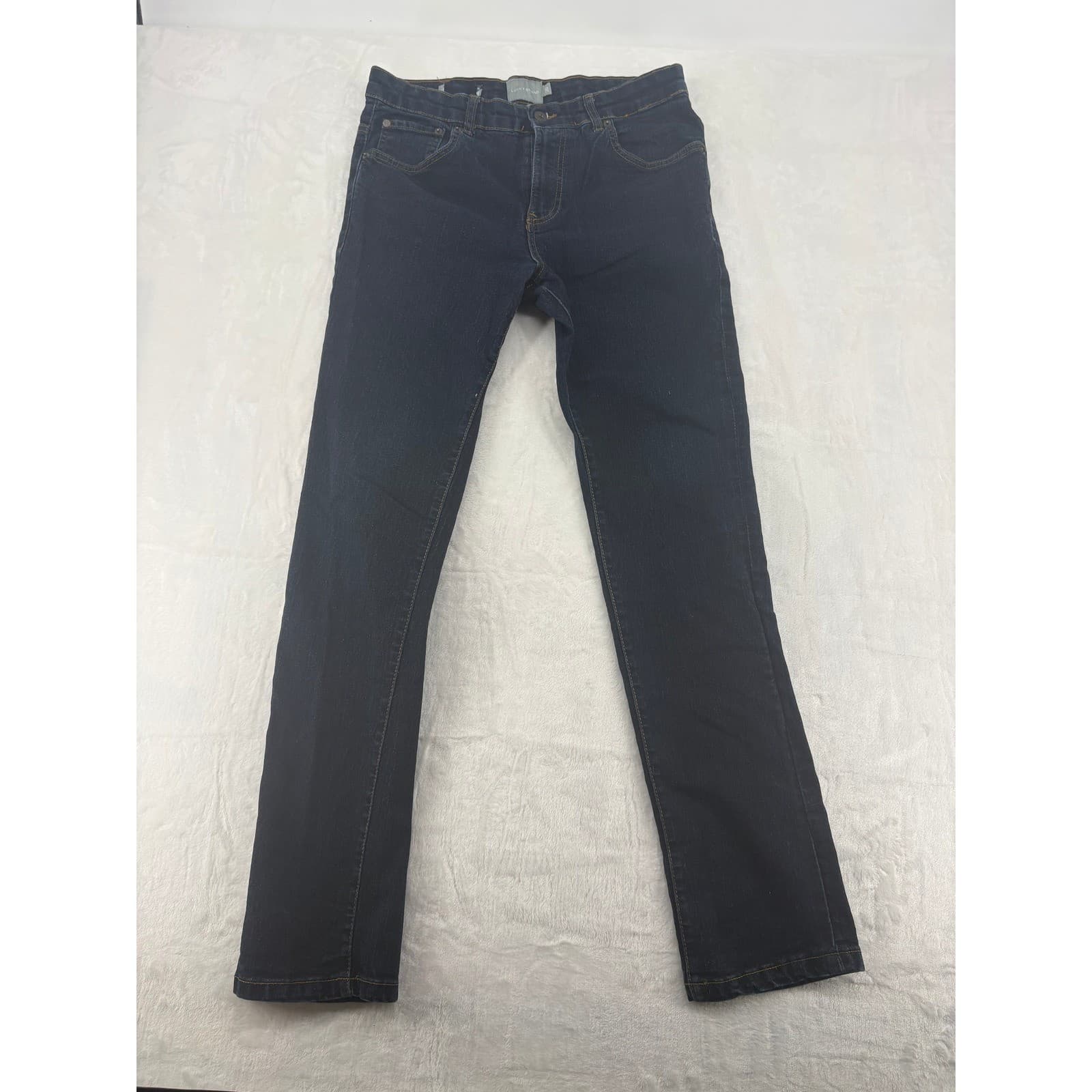 Lucky Brand Jeans Womens 20 Jeans Dark Wash Straight Leg Adjustable Waist Denim