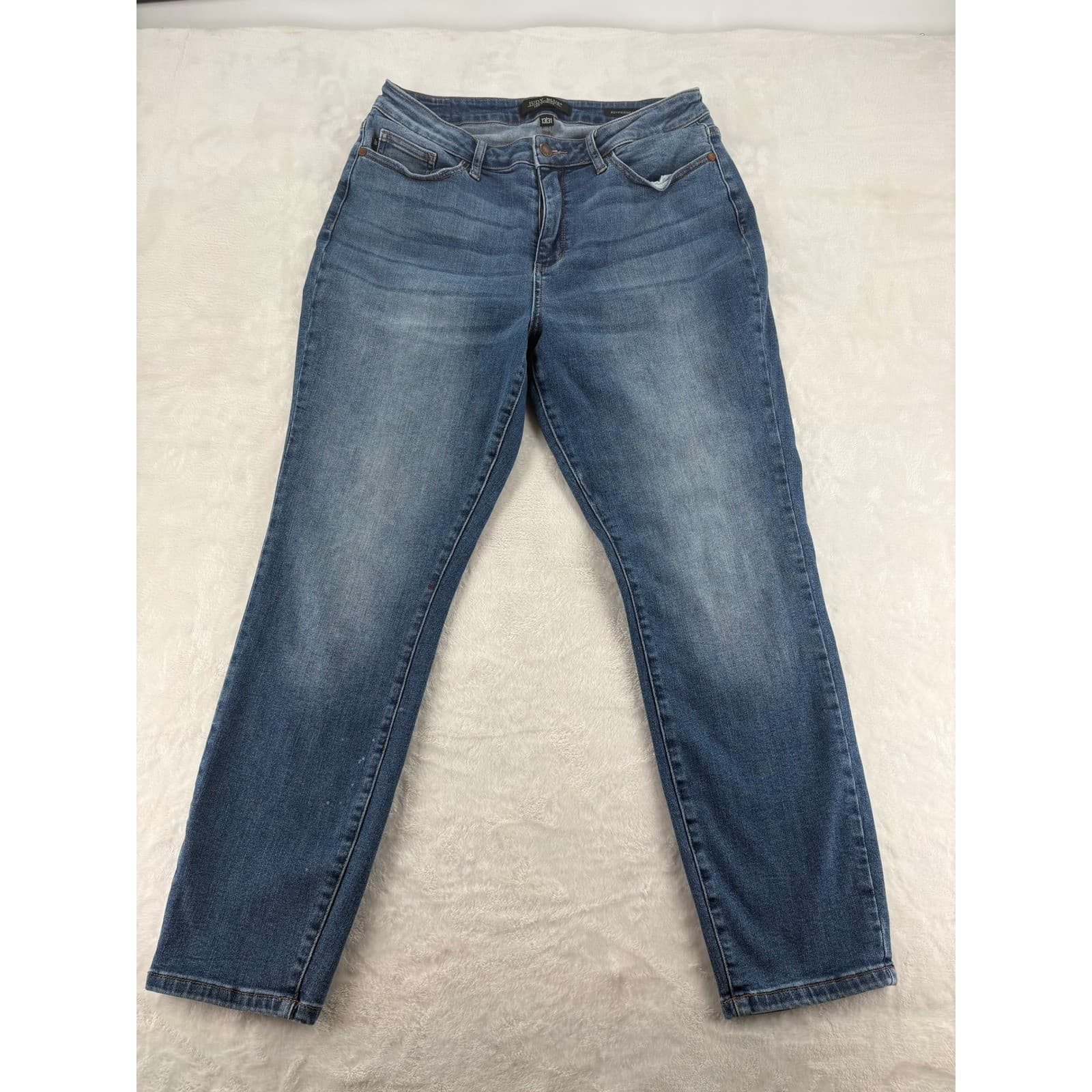 Judy Blue Boyfriend Jeans Womens 13/31 Denim Blue Mid Rise Stretch 1000844781