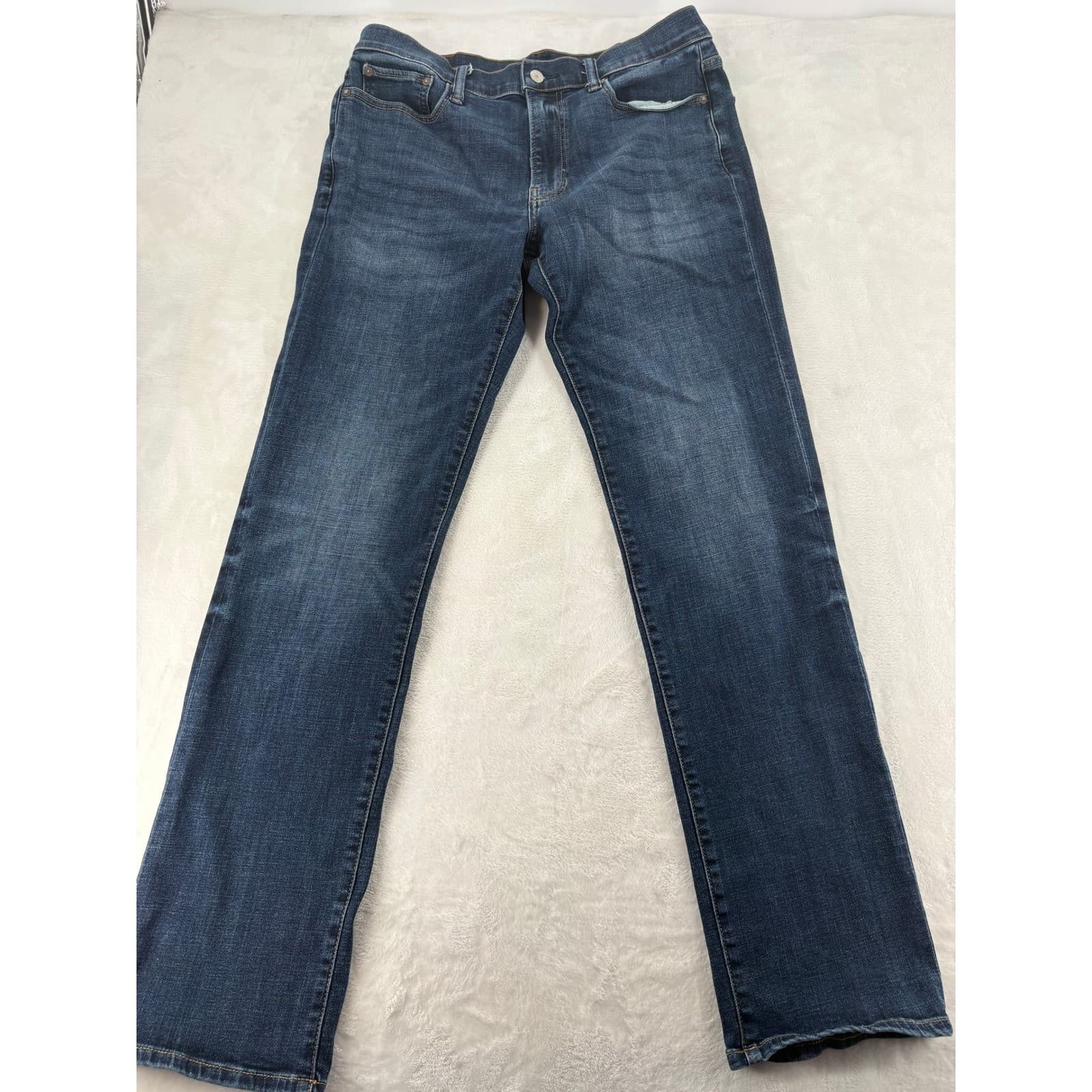 Lucky Brand 121 Heritage Slim Jeans Mens 31x34 Blue Denim Slim Straight