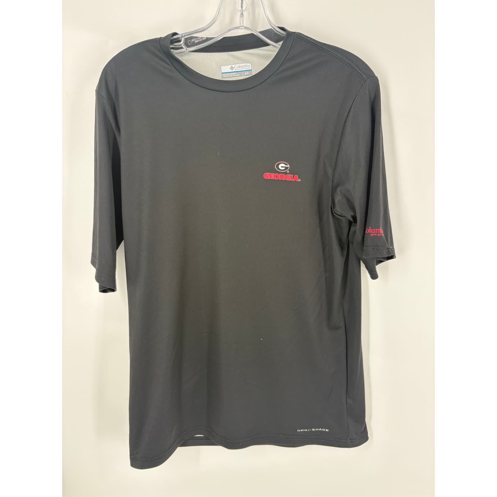 Columbia Georgia Bulldogs Short Sleeve Performance T Shirt Women's Small Black