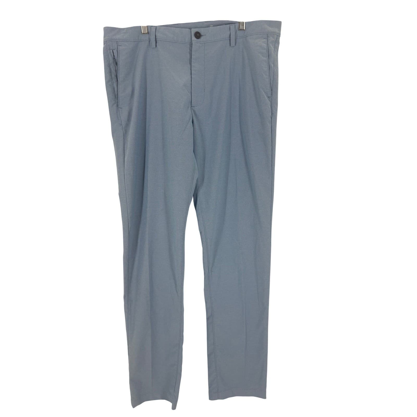 Tommy Bahama Mens Light Blue Textured Golf Chino Pants 38x34