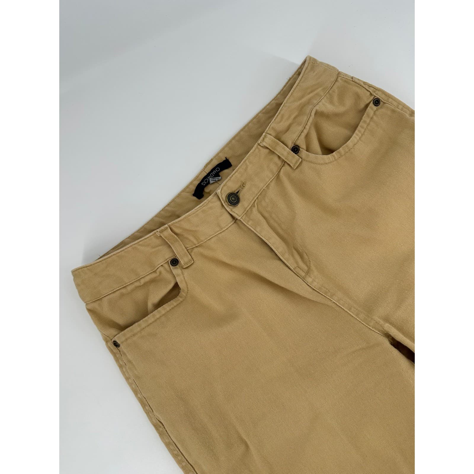 Chadwicks Women's Khaki Tan Straight Leg Pants Size 10P