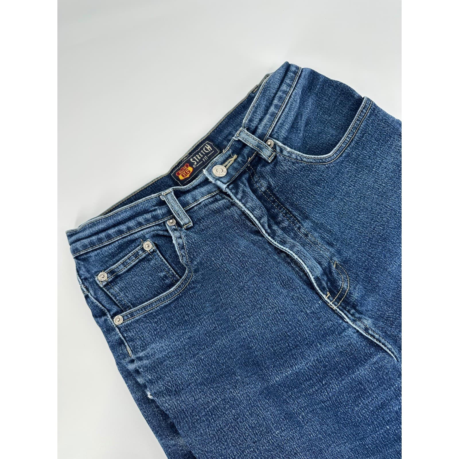 Route 66 Women's Blue Denim Stretch Fit Jeans Size 7/8
