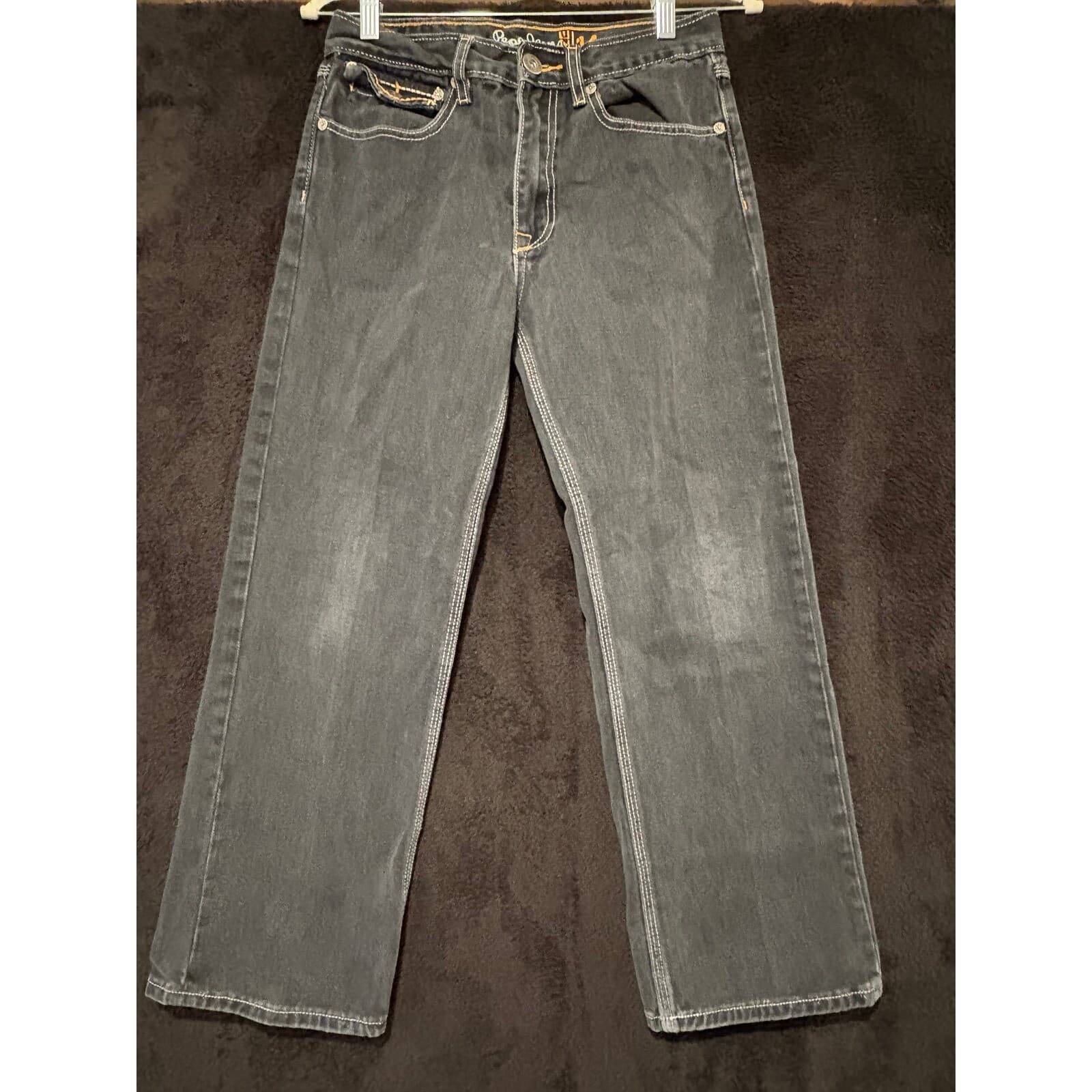 Pepe Jeans London Jeans Womens W30 L34 Gray Wash Straight Leg Denim 30