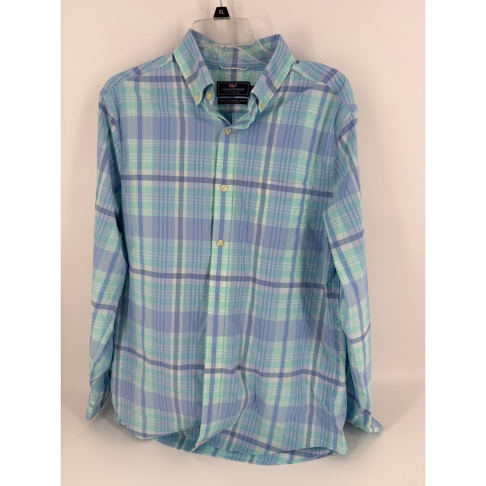 Vineyard Vines Performance Classic Fit Murray Shirt Men's Medium Plaid