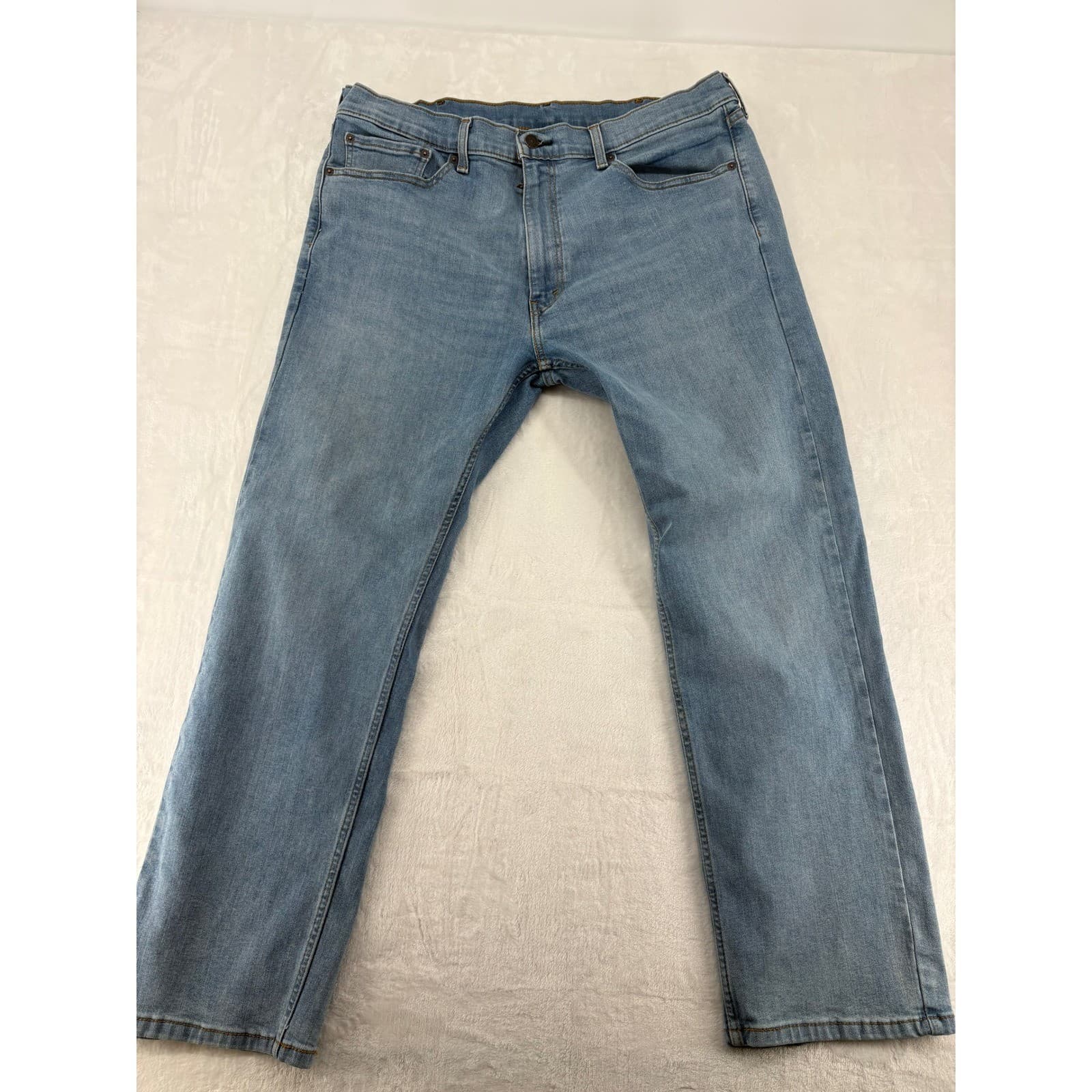 Levi's 506 Jeans Men's 38x30 Straight Fit Blue Light Wash Denim