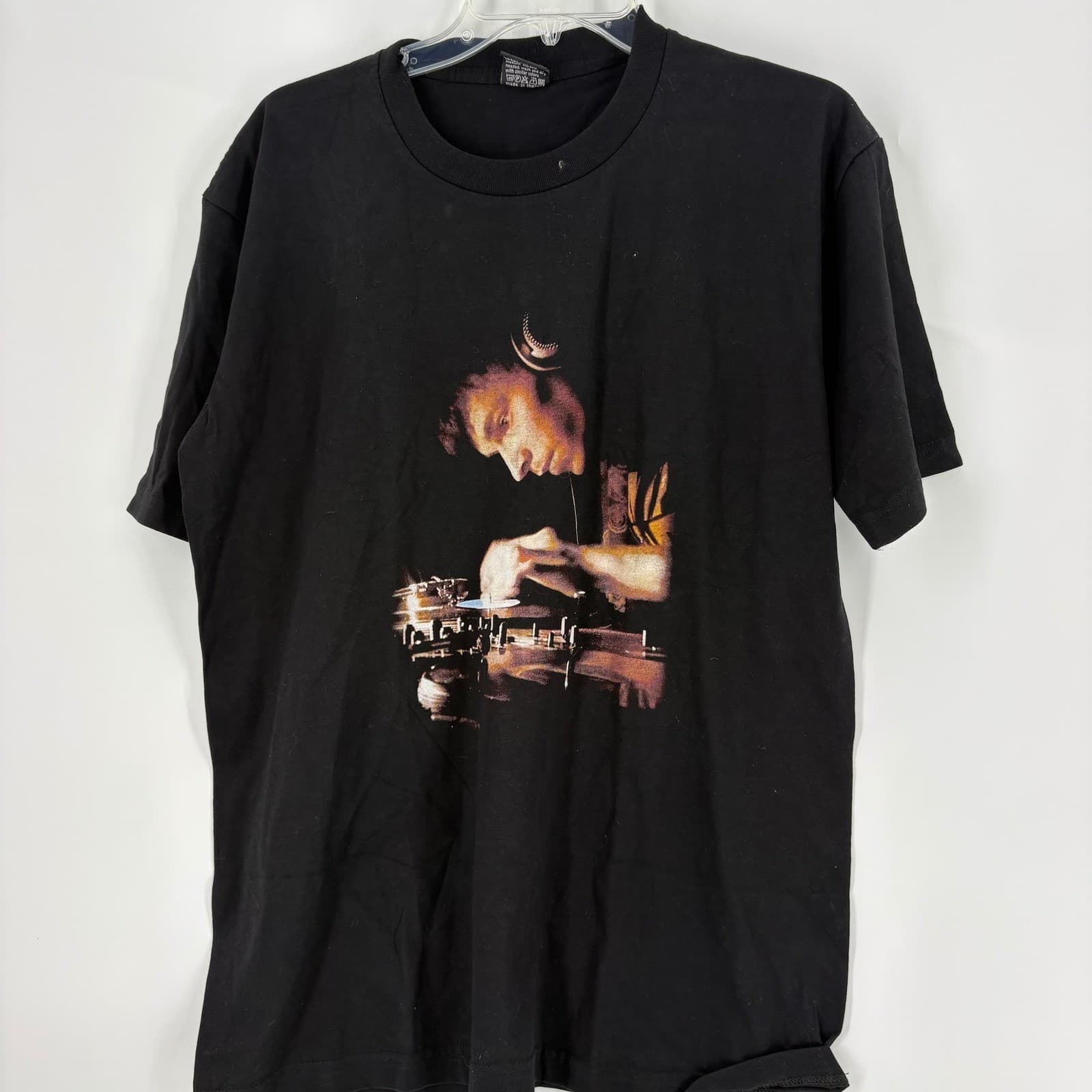 Head Records T Shirt Black DJ Turntable Graphic Print Women's Large