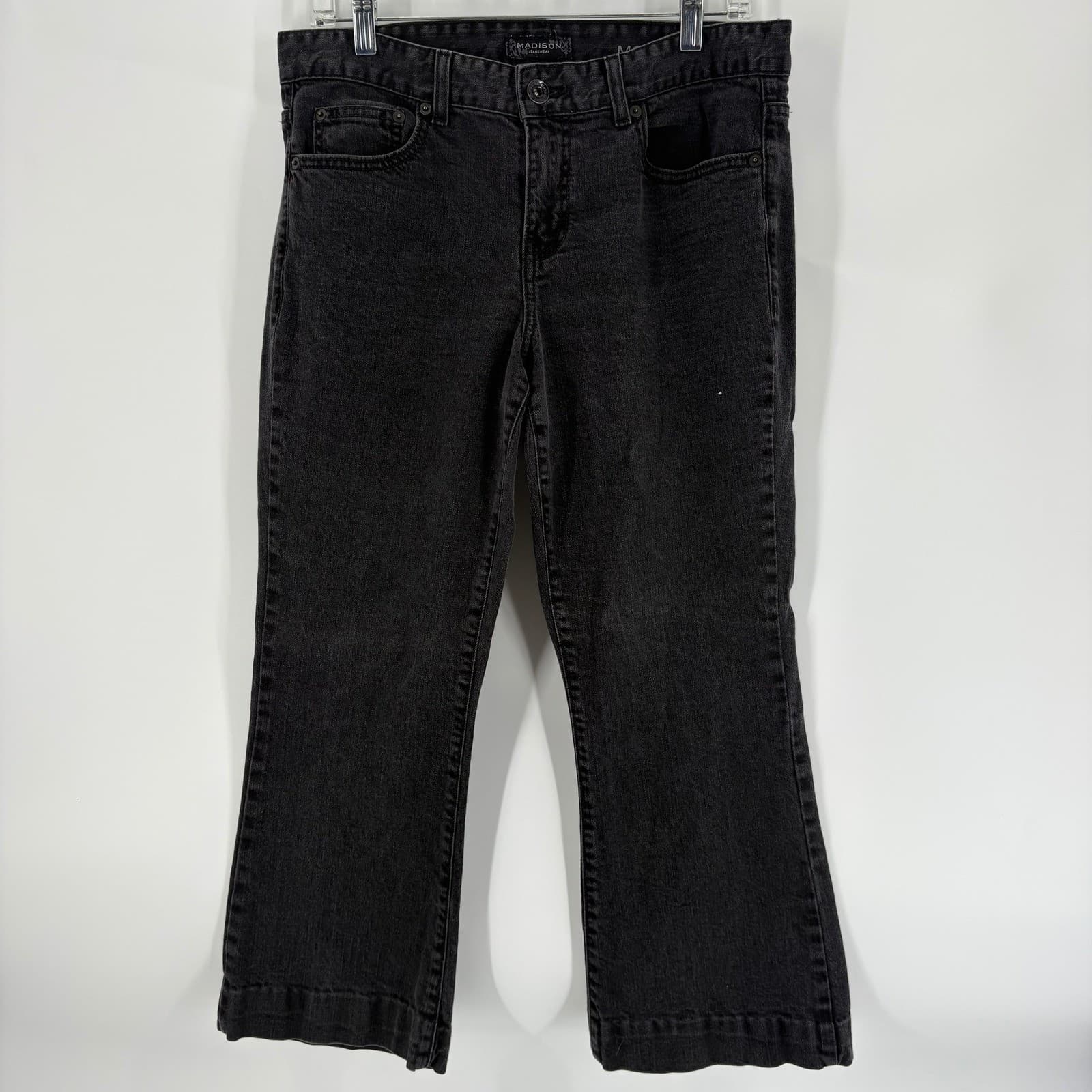 Madison Jeanwear Modern Boot Black Jeans Womens Size 10 Denim Pants