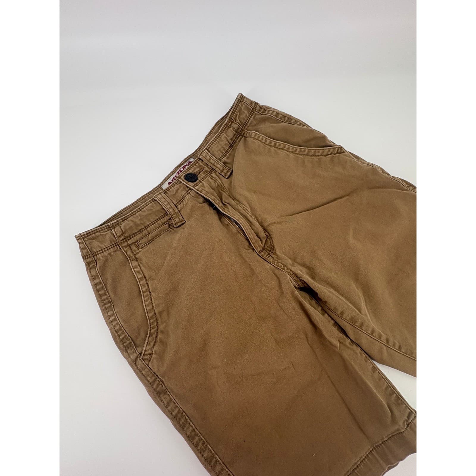 Arizona Jean Co Womens Khaki Utility Shorts Size 29 Casual Everyday
