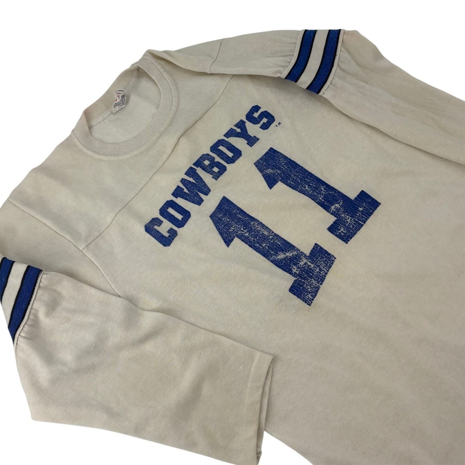 Rawlings Dallas Cowboys Jersey 11 Danny White Youth L 14-16 Cream Mens Vintage