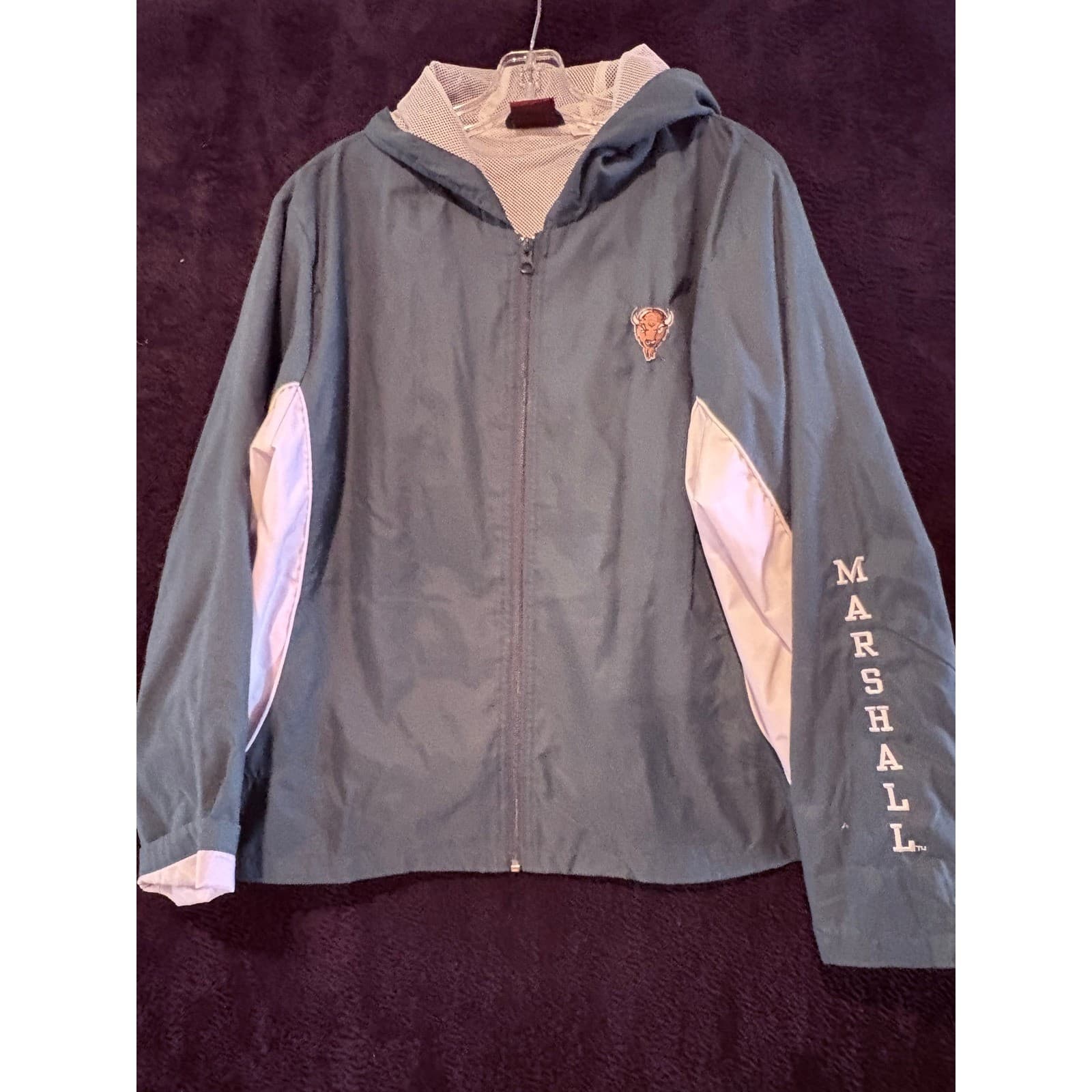 Red Oak Marshall Thundering Herd Windbreaker Jacket Ladies XL
