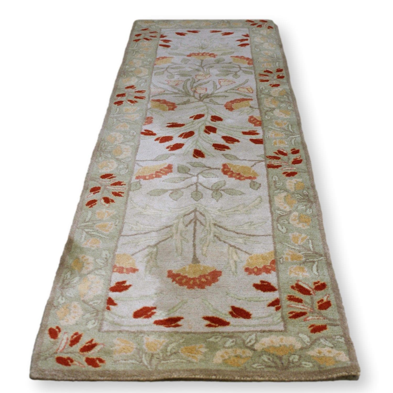 Pottery Barn 2' 7'" X 8' 11" 'Adeline' Floral Runner Rug