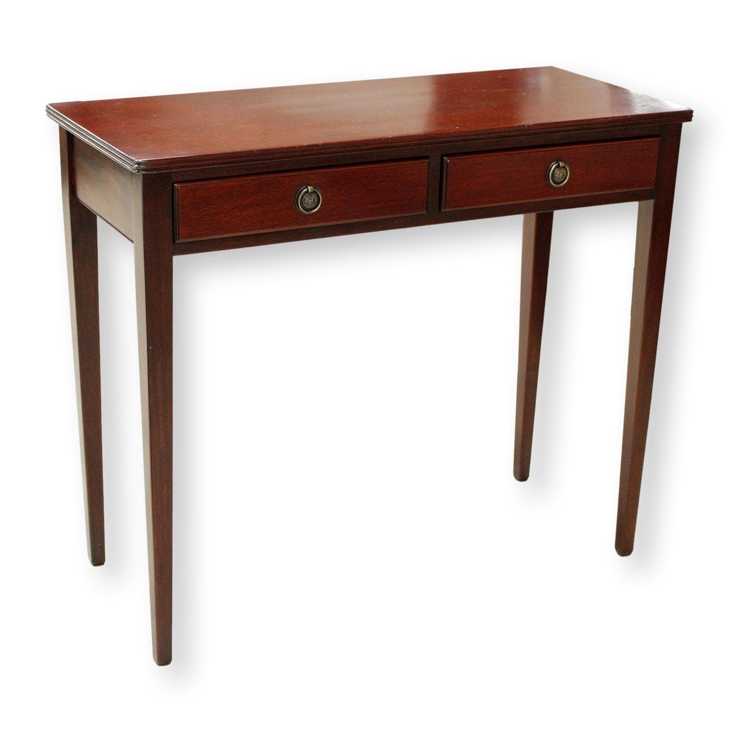 Mahogany 2 Drawer Console Table - Mahogany Finish