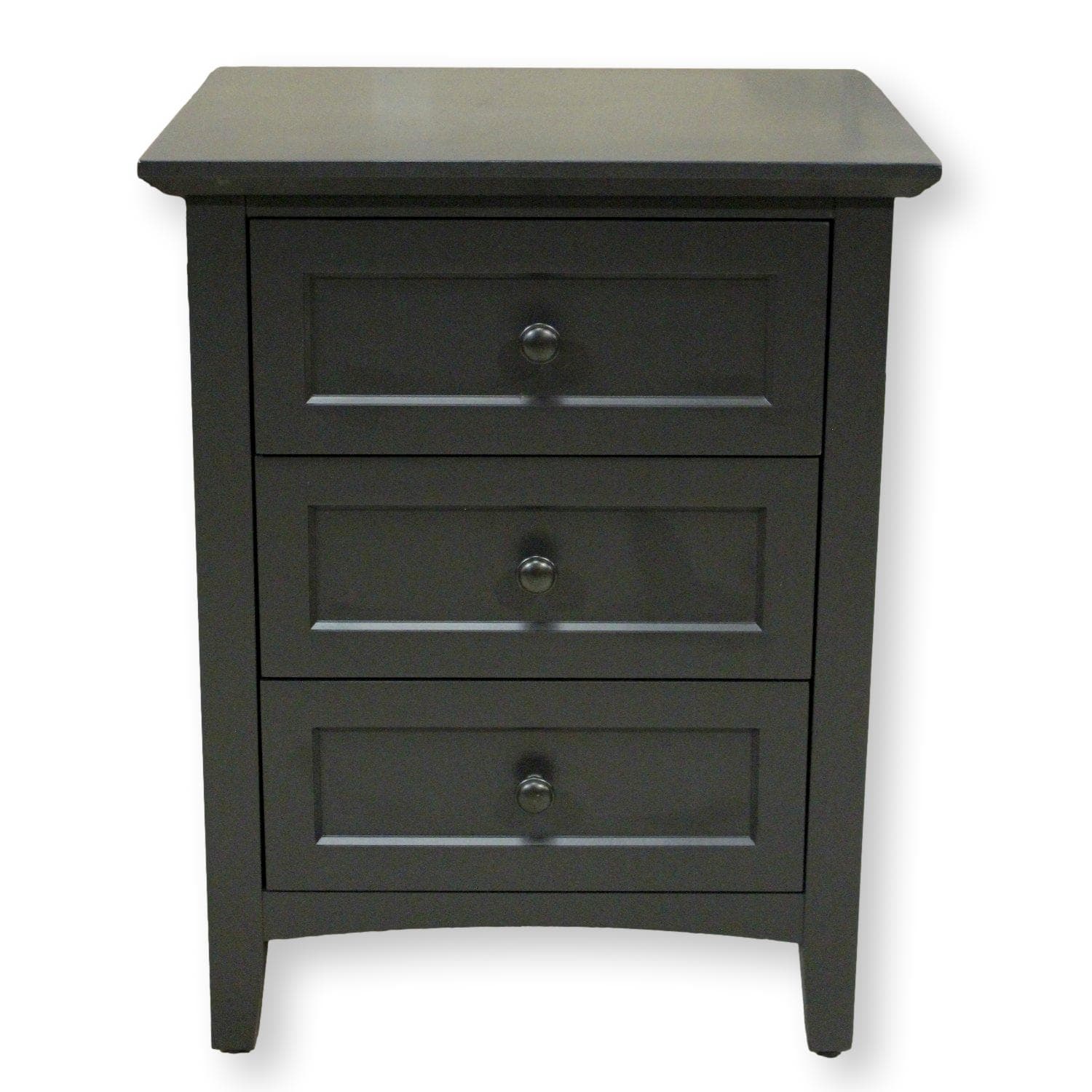 Mor Furniture 'Grace' Black 3 Drawer Nightstand - Black