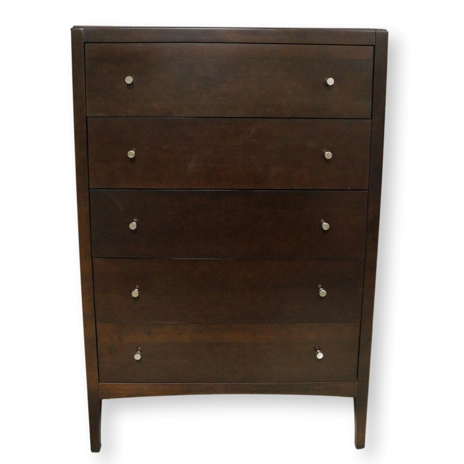 Modern Dark Finish Chest of Drawers - Dark Finish