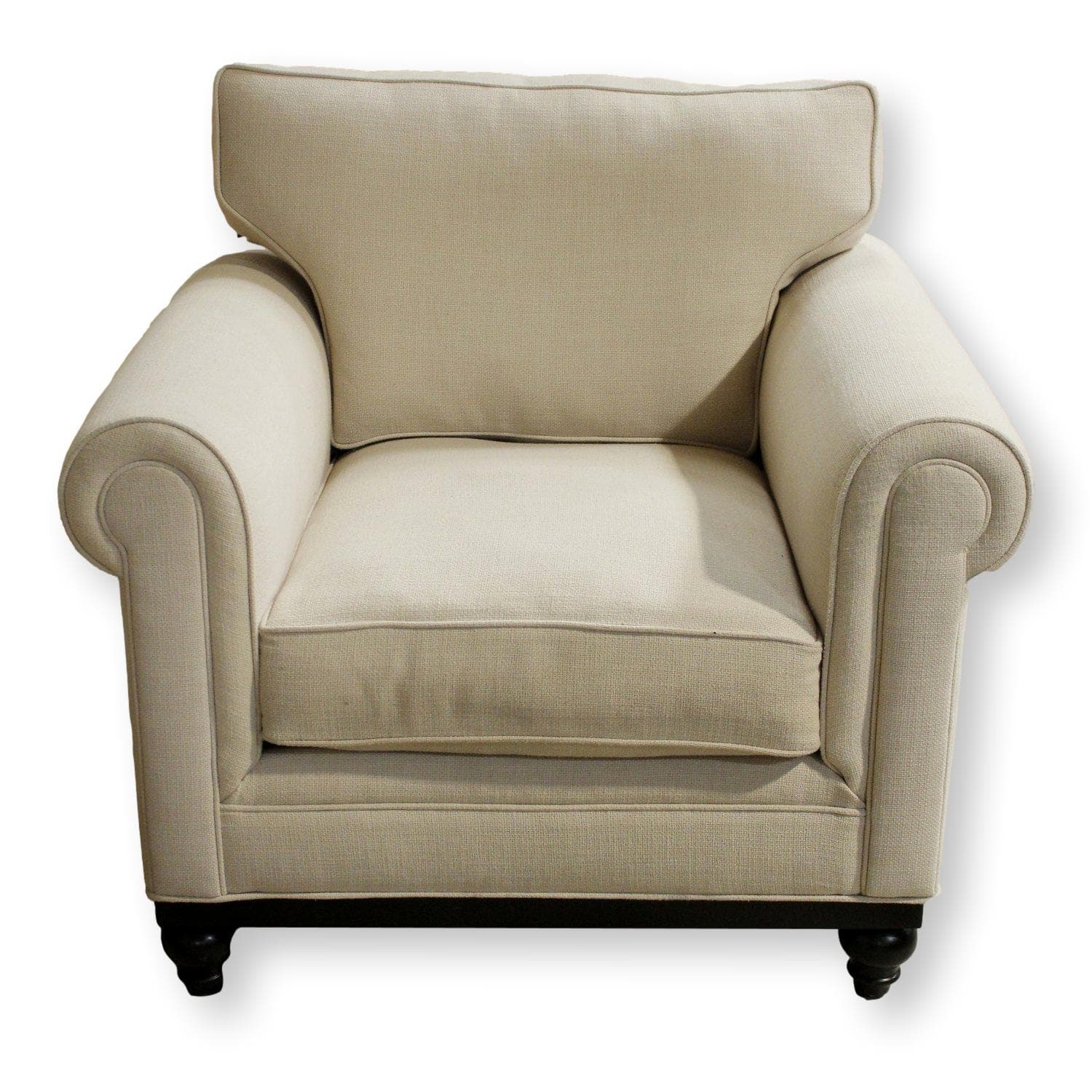 Jonathan Louis "Martha Stewart" Linen Armchair - Linen