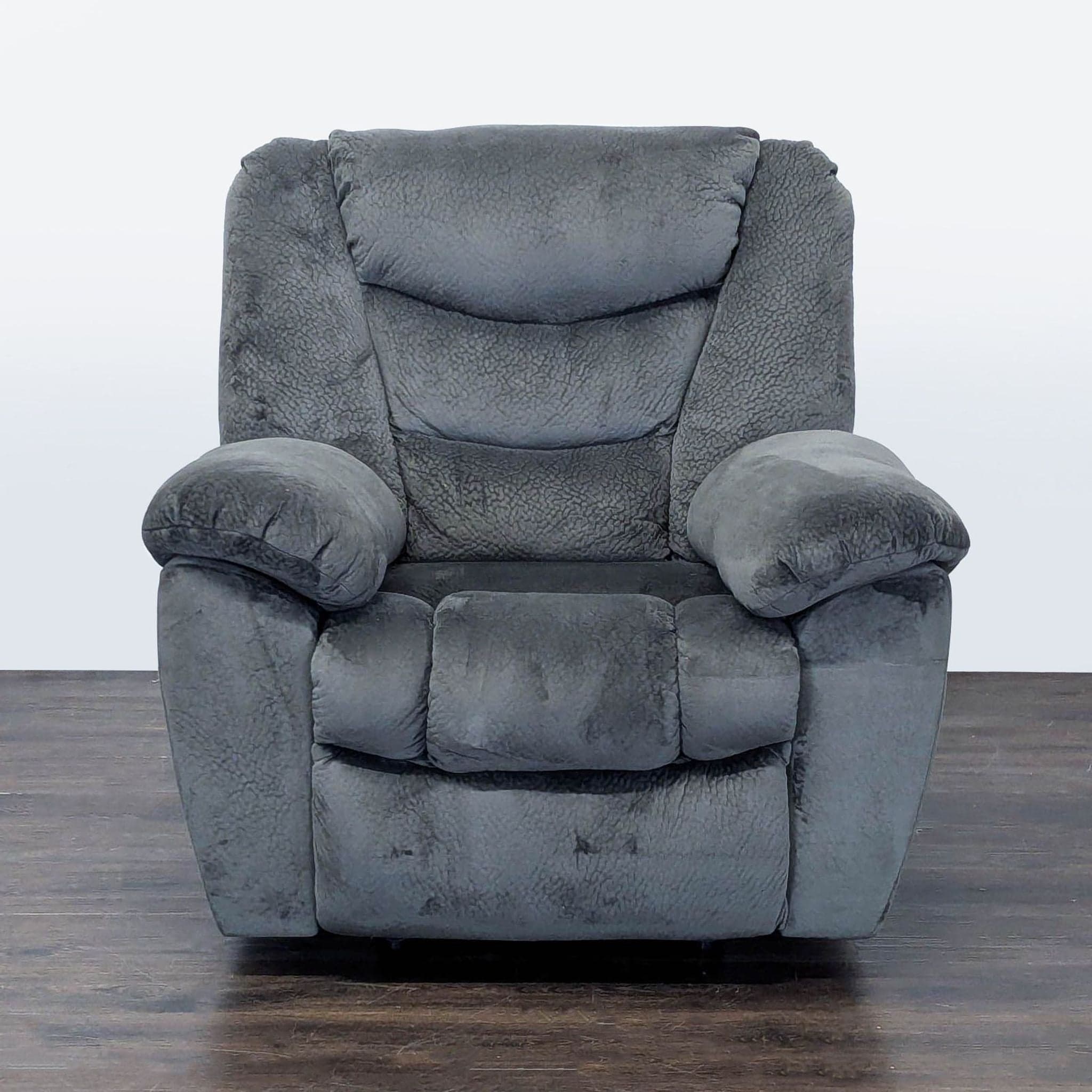 Ashley Furniture Gray Recliner Lounge Chair - Plush and Comfortable