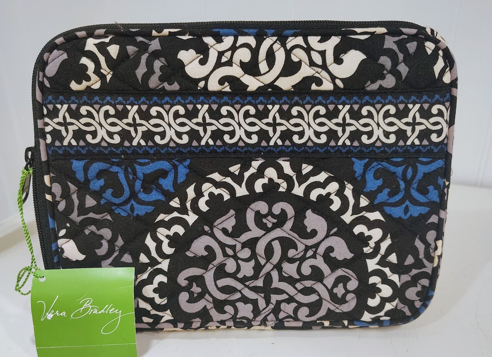 NWT Vera Bradley Tablet Kindle Padded Sleeve, Canterbweey Cobalt, Retired