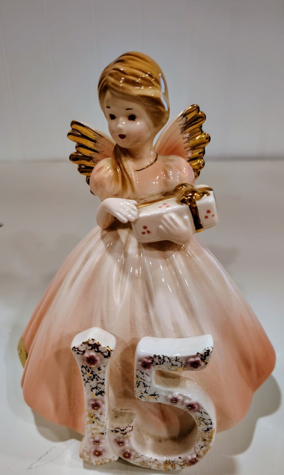 Vintage Josef Originals YEAR 15 Birthday Girl Angel Porcelain Figurine