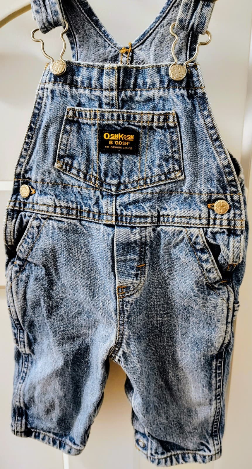 Baby Oshkosh B'gosh Denim Blue Overalls, 6-9 Months