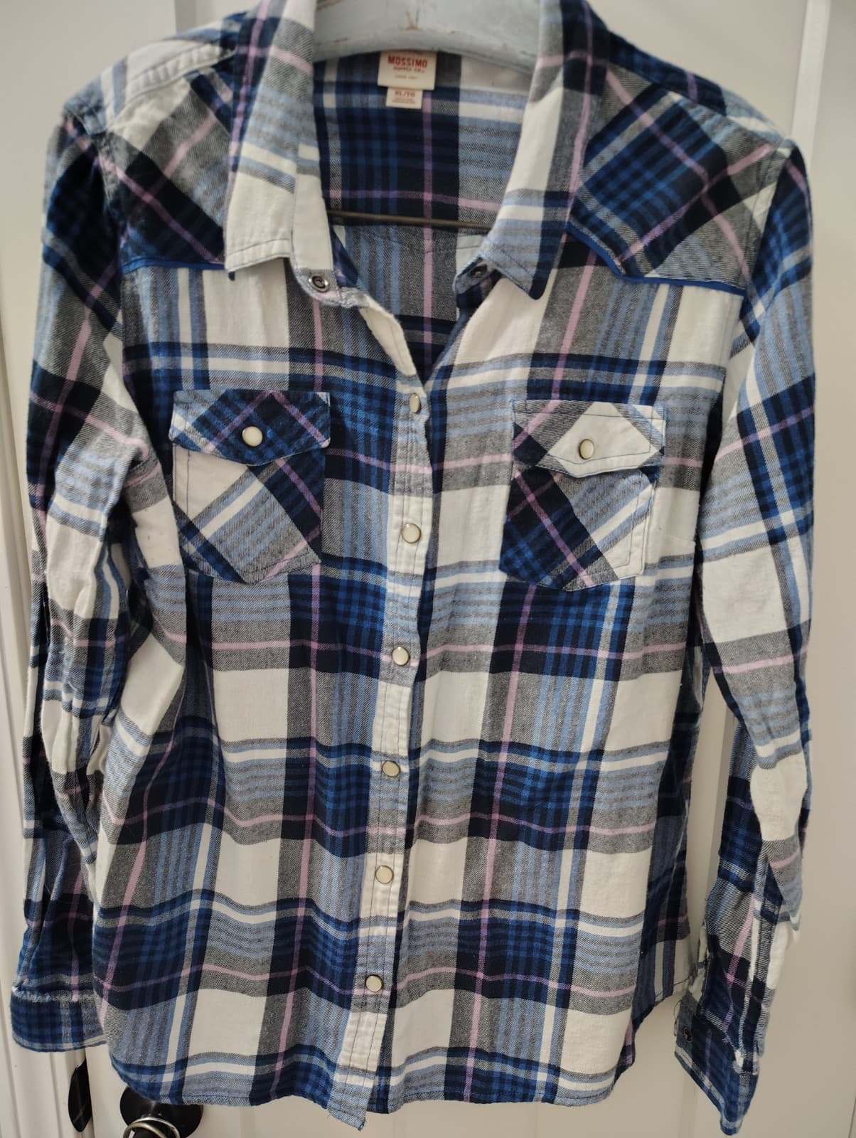 Mossimo Supply Co Shirt Women’s Size XL Flannel Boyfriend Fit Long Sleeve