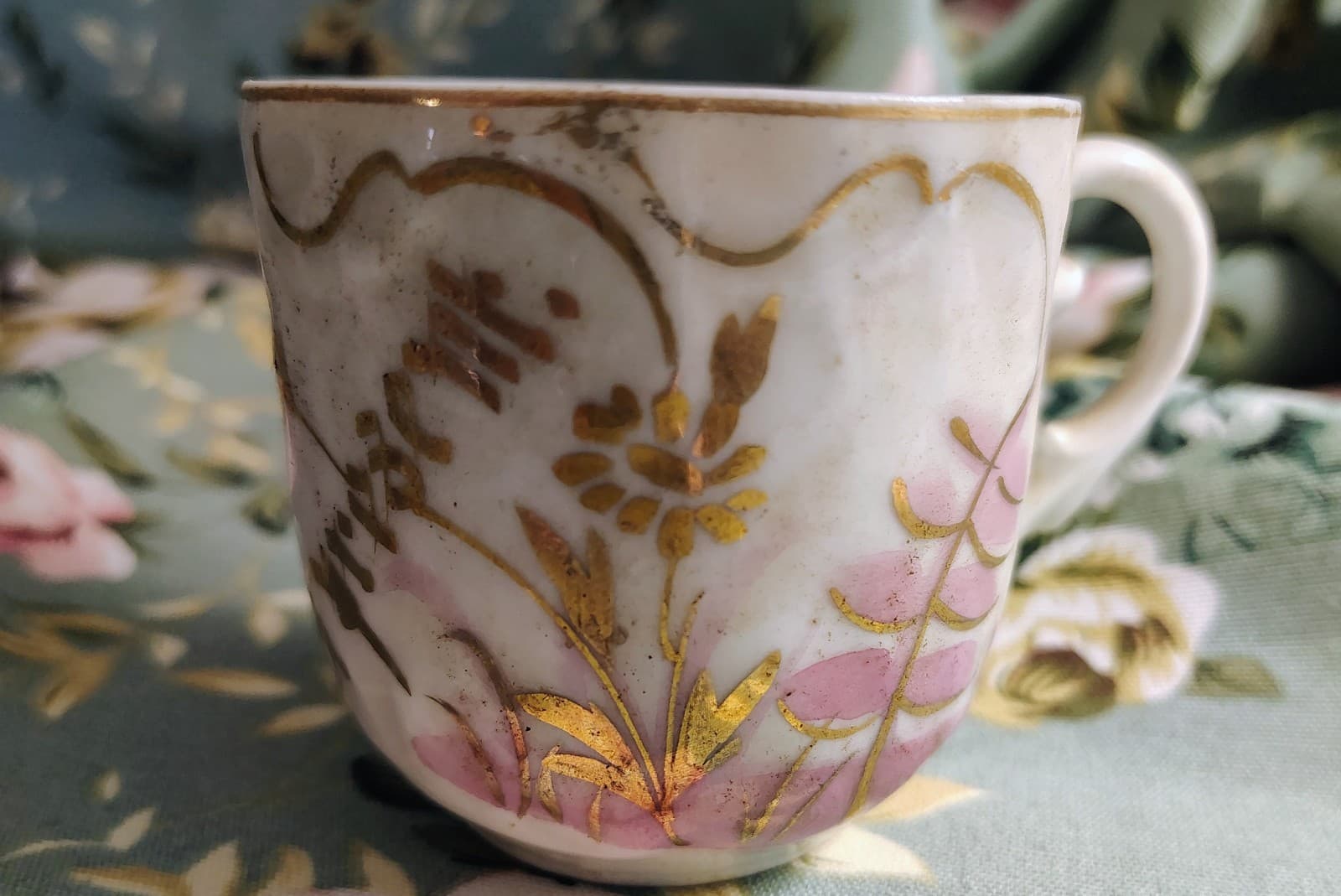 Vintage 1890-1900 German Porcelain Cup Handpainted