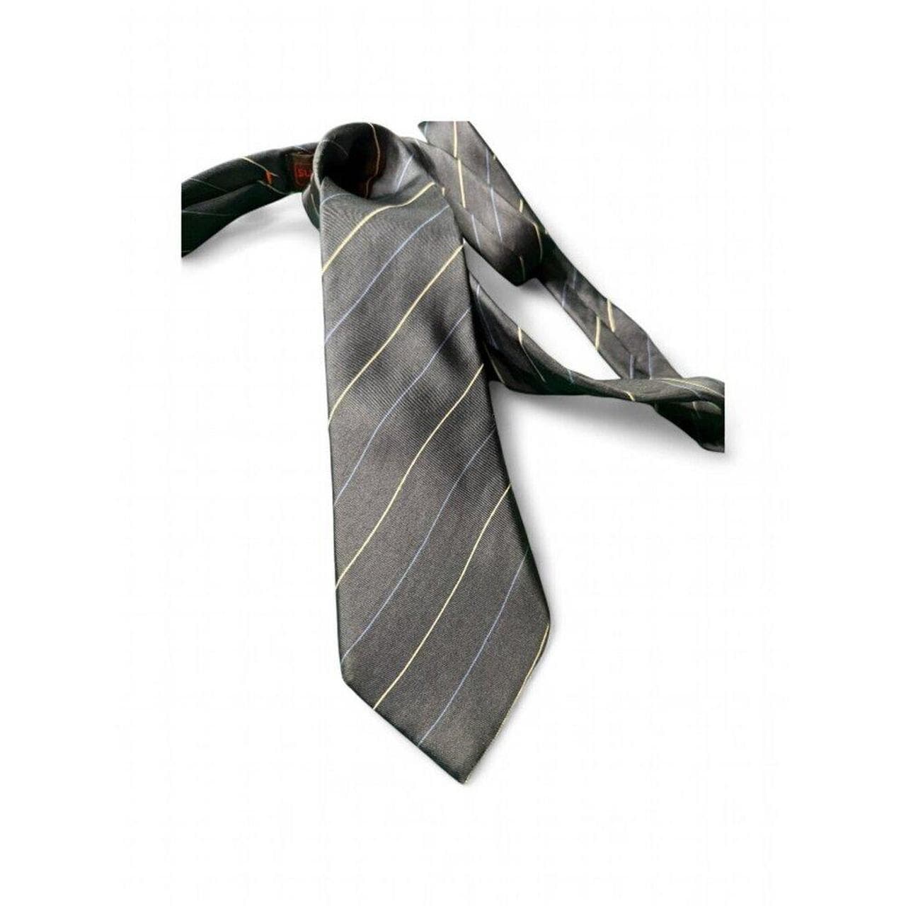 Vintage 80s Oscar de la Renta Silk Striped Tie Porter-Stevens New Orleans