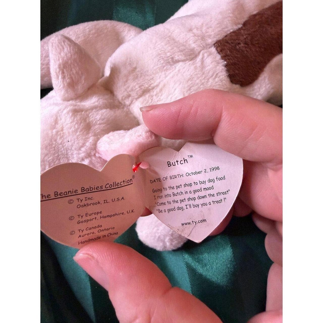 Ty Beanie Babies Butch Dog Plush 1998 - Bundle Discounts Available!