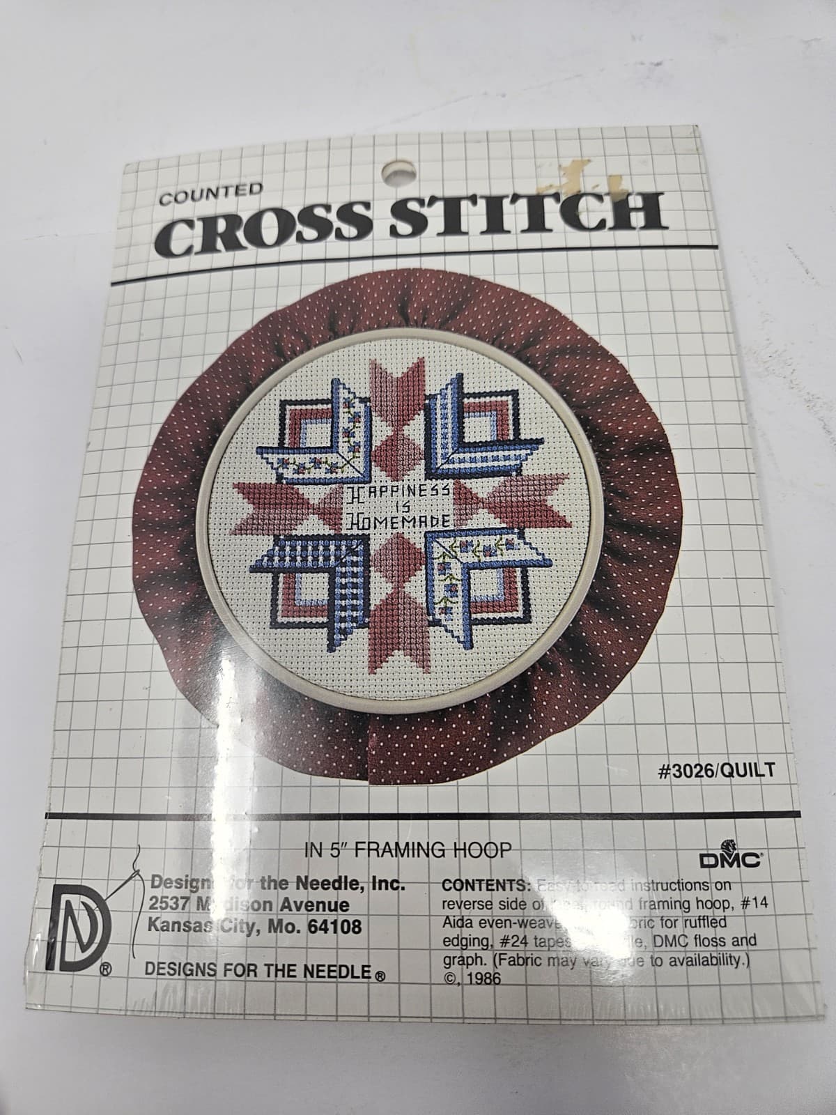 Counted Cross Stitch Kit "Happiness is Homemade" Sealed