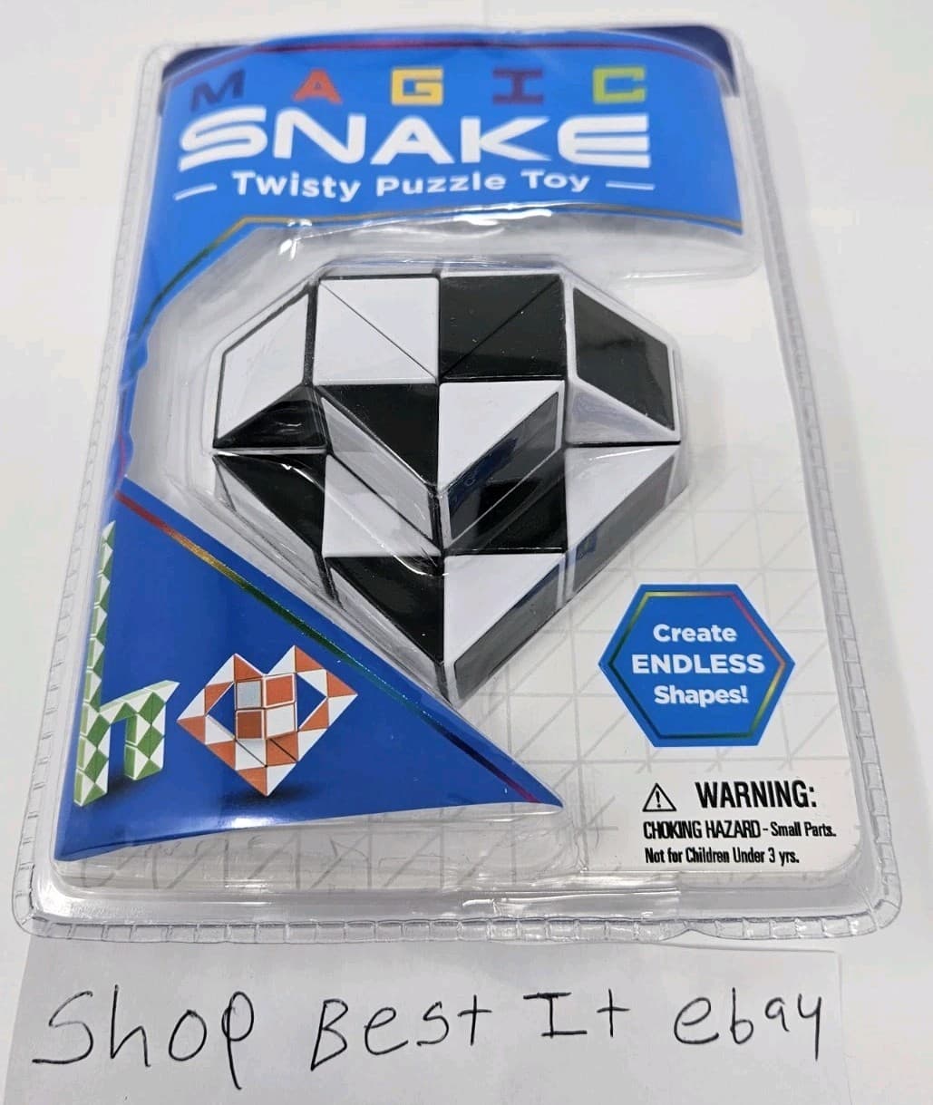 Magic Snake ~ Blue ~ Twisty Puzzle Nostalgic Toy (Sealed)