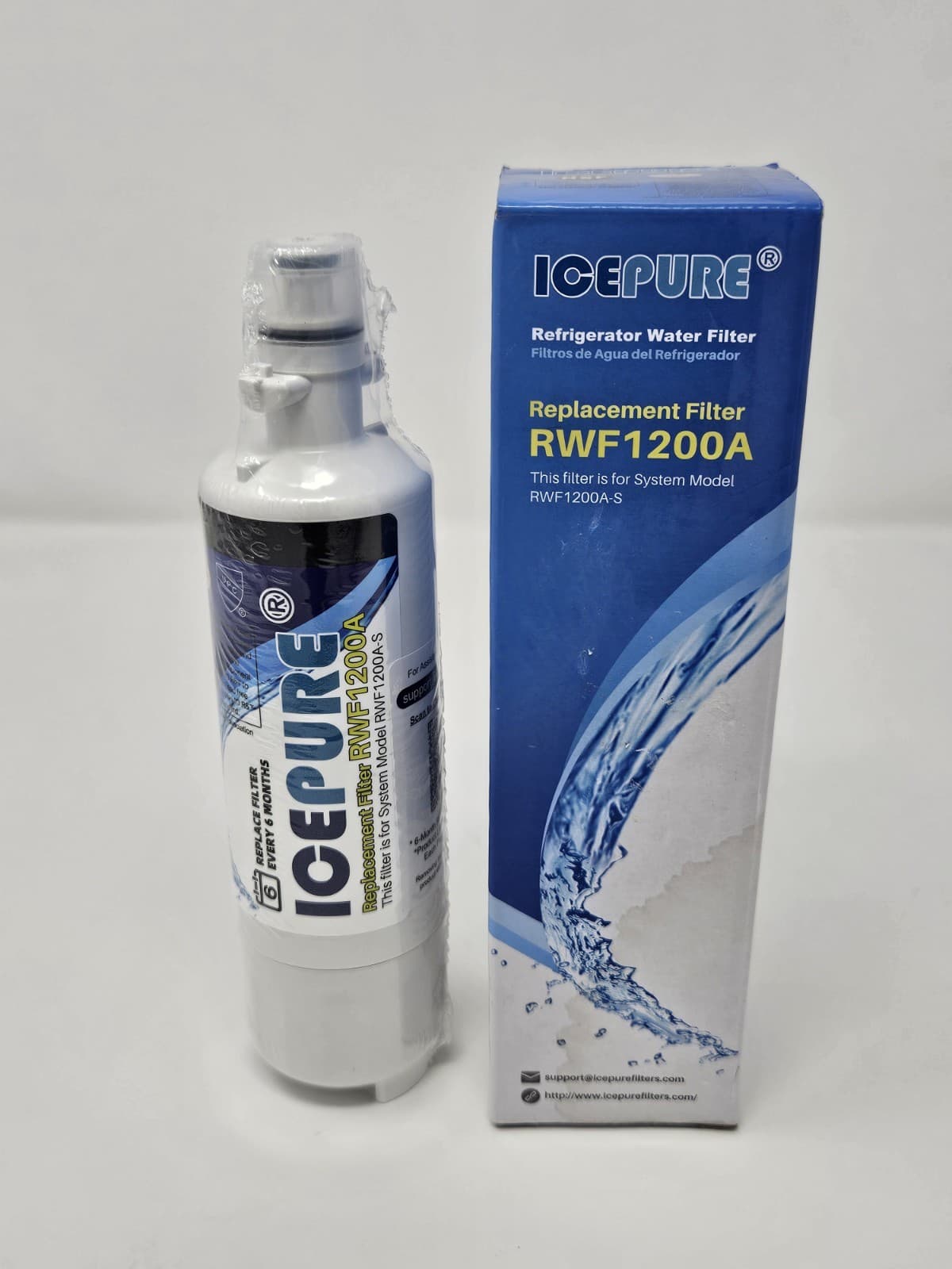 IcePure Refrigerator Water & Ice Replacement Filter Kenmore LG RWF1200A ONE NEW
