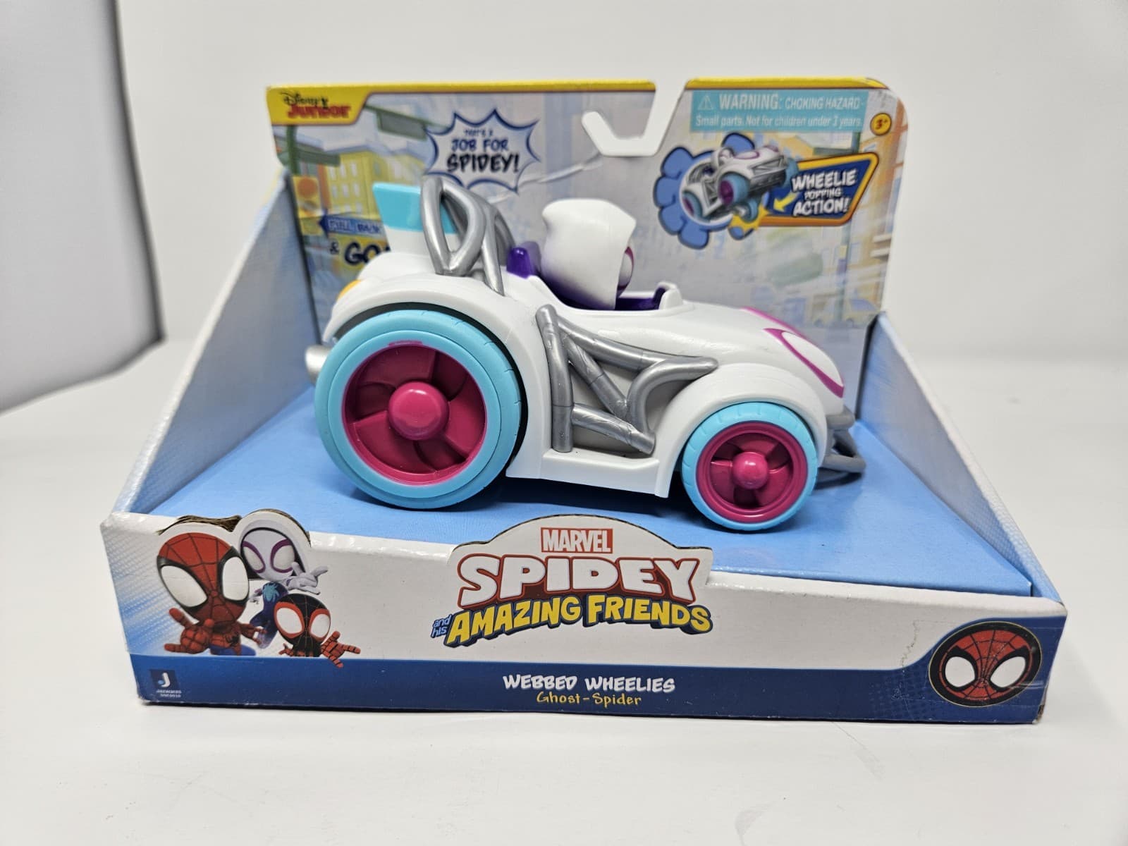Marvel Disney Spidey and His Amazing Friends Ghost-Spider Webbed Wheelies Nib